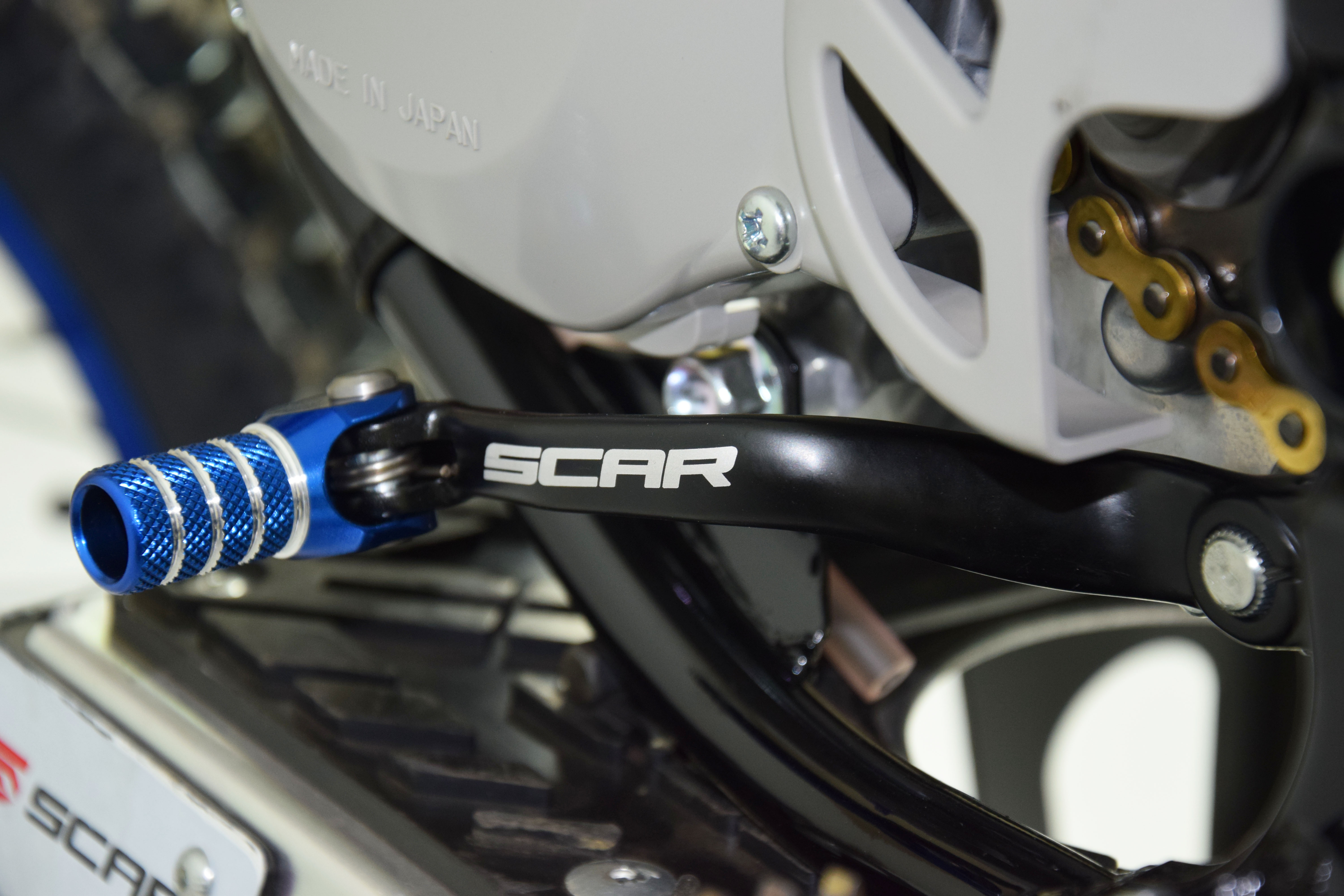 GEAR SHIFT LEVER BLACK BLUE TIP 99-26 YAMAHA YZ 65 85 FORGED ALUMINIUM SCAR GSL408 thumbnail 5