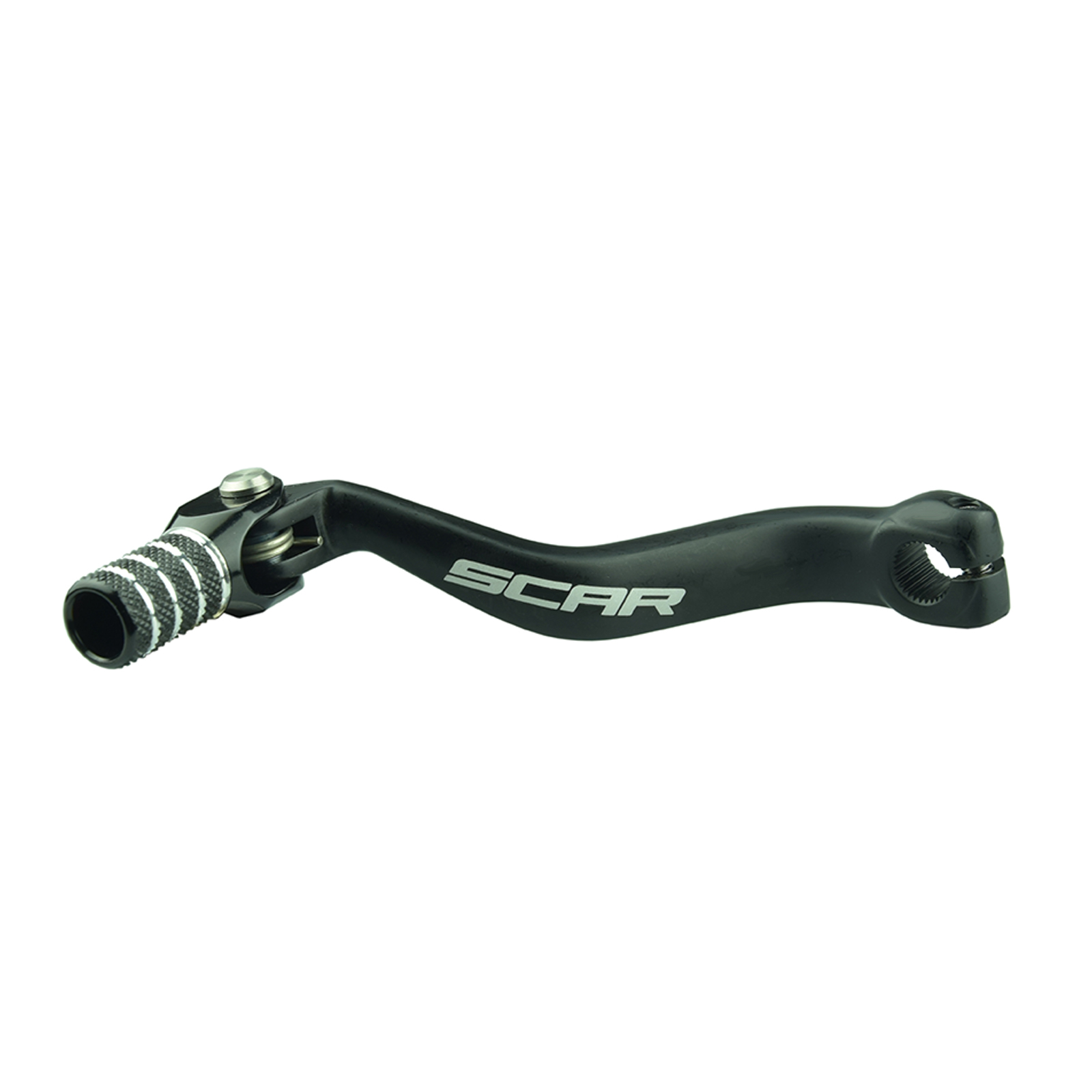 GEAR SHIFT LEVER BLACK TIP 96-04 YAMAHA YZ 125 250 SCAR GSL420BK image 1
