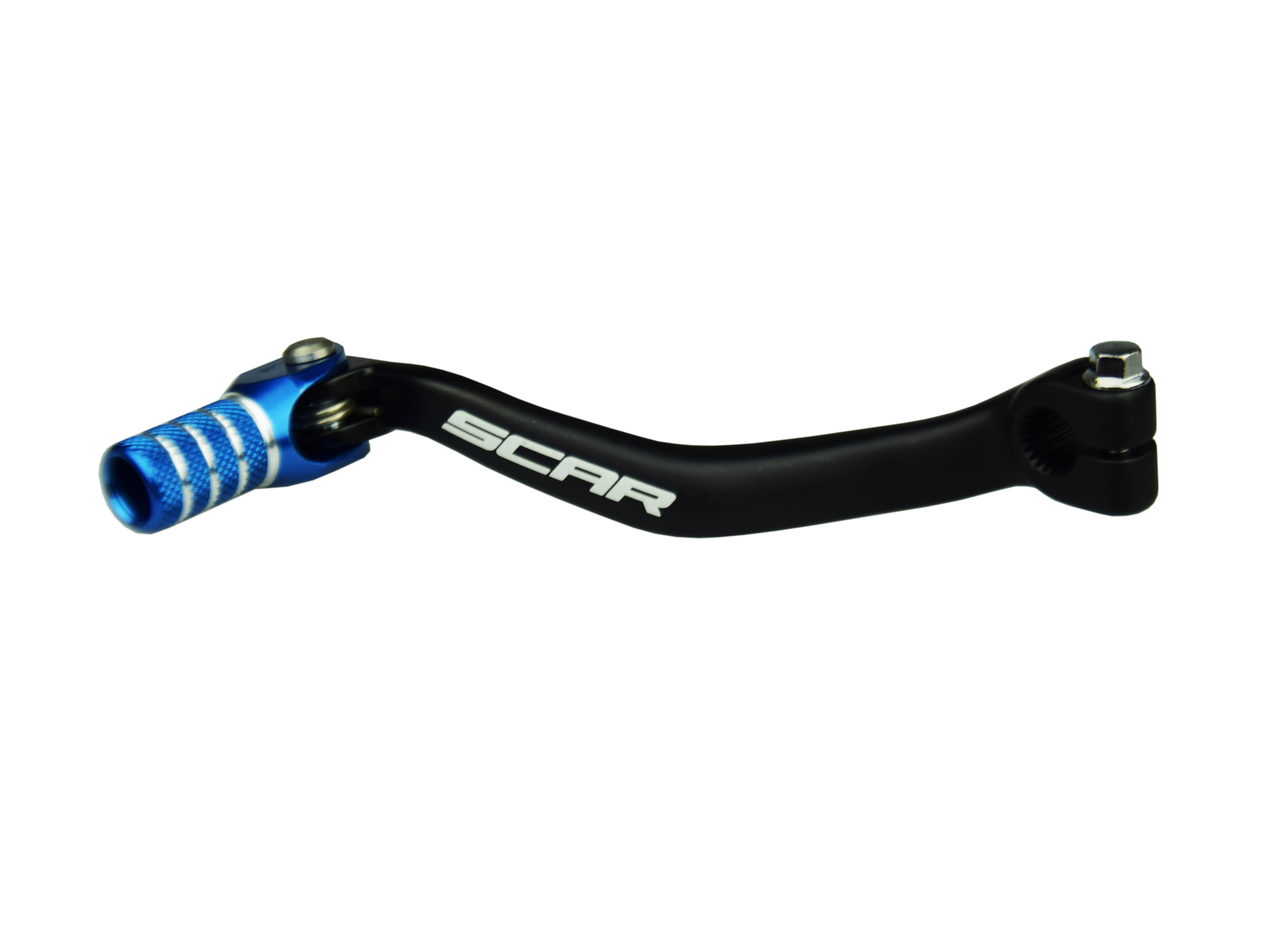 GEAR SHIFT LEVER BLUE TIP 00-26 TM JUNIOR EN MX 85 125 144 250 300 450 SCAR GSL613 image 1