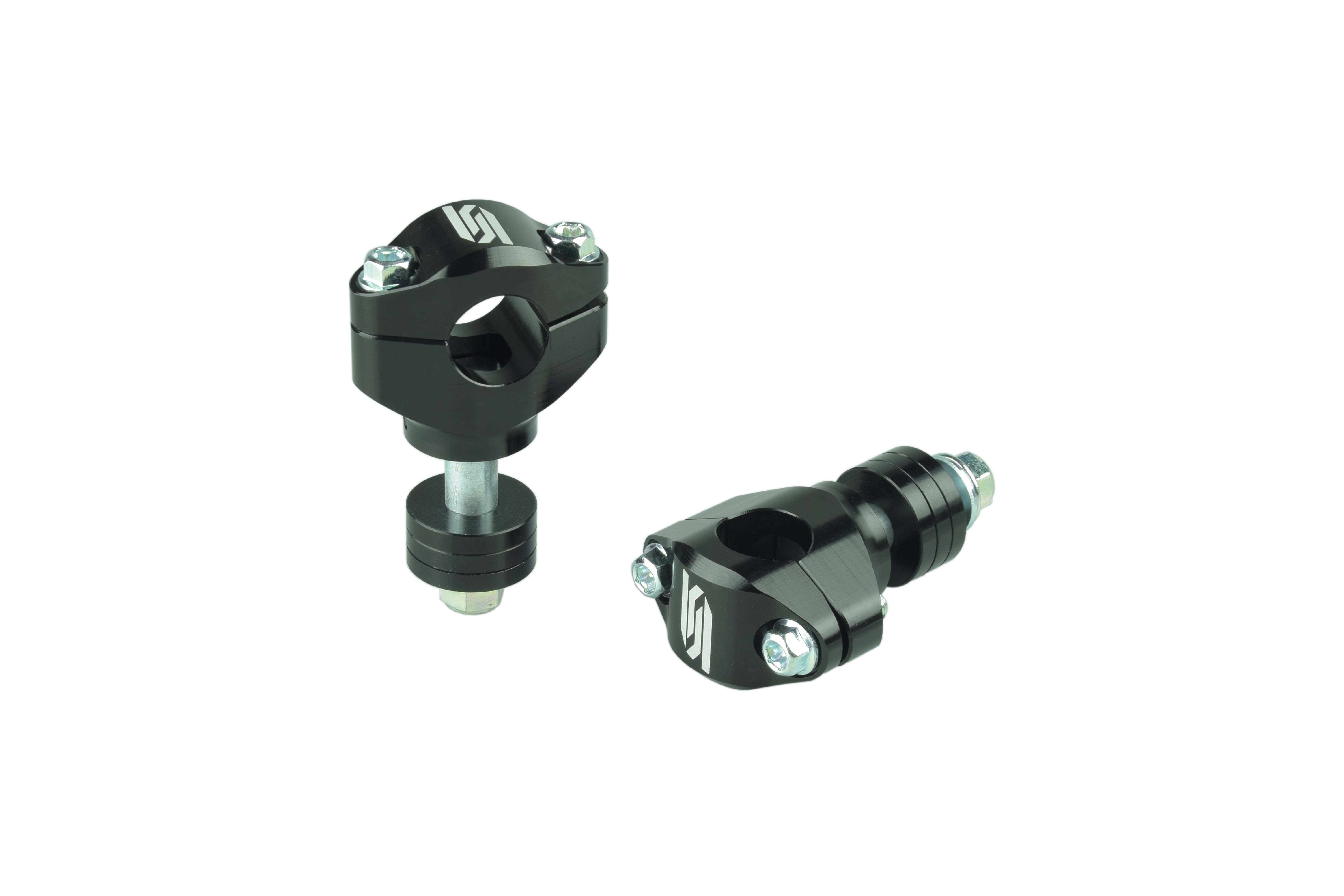 HANDLEBAR MOUNTS BLACK 22.2mm HEIGHT 30 35 40 45mm NEW DESIGN SCAR P30 image 1
