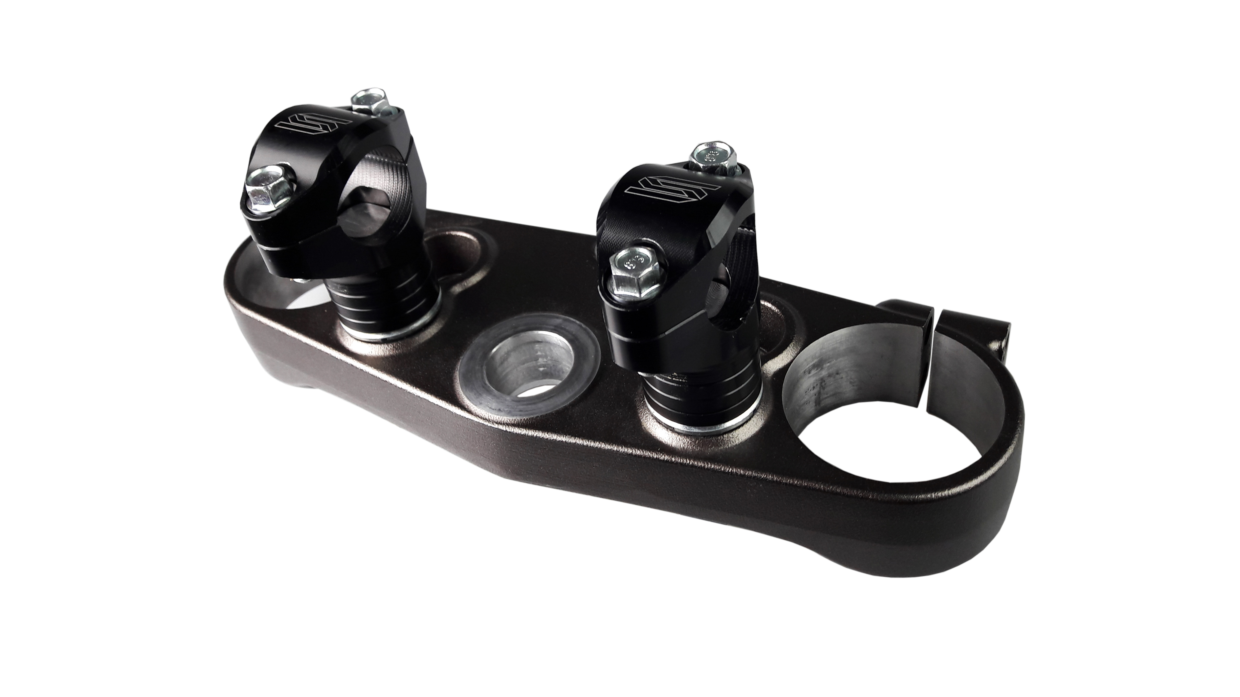 OVERSIZE BAR MOUNTS BLACK 99-26 HONDA CR CRF 125 250 450 28.6mm 30 35 40 45mm STOCK CLAMPS SCAR P62 thumbnail 4