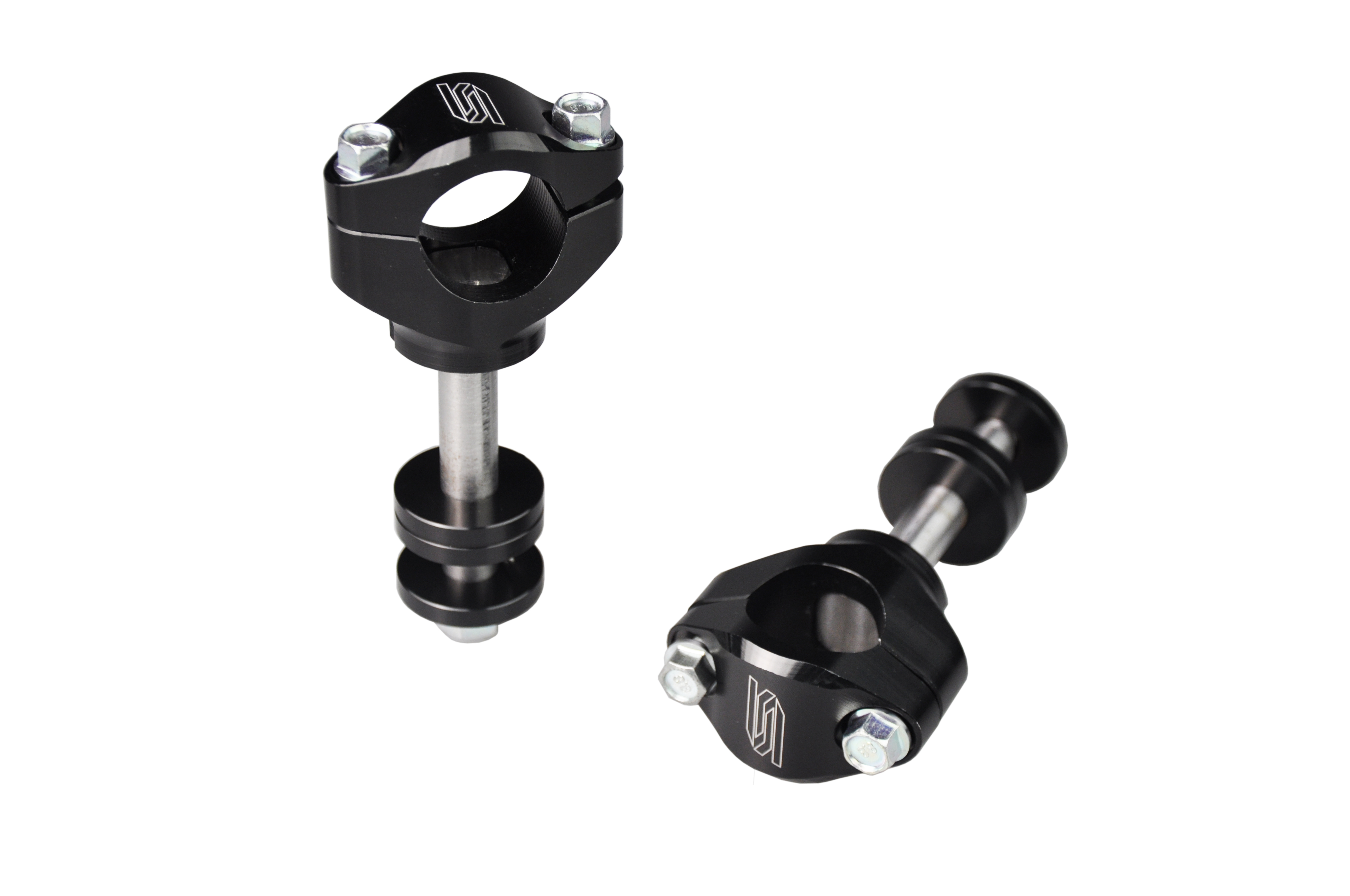 OVERSIZE BAR MOUNTS BLACK 99-26 HONDA CR CRF 125 250 450 28.6mm 30 35 40 45mm STOCK CLAMPS SCAR P62