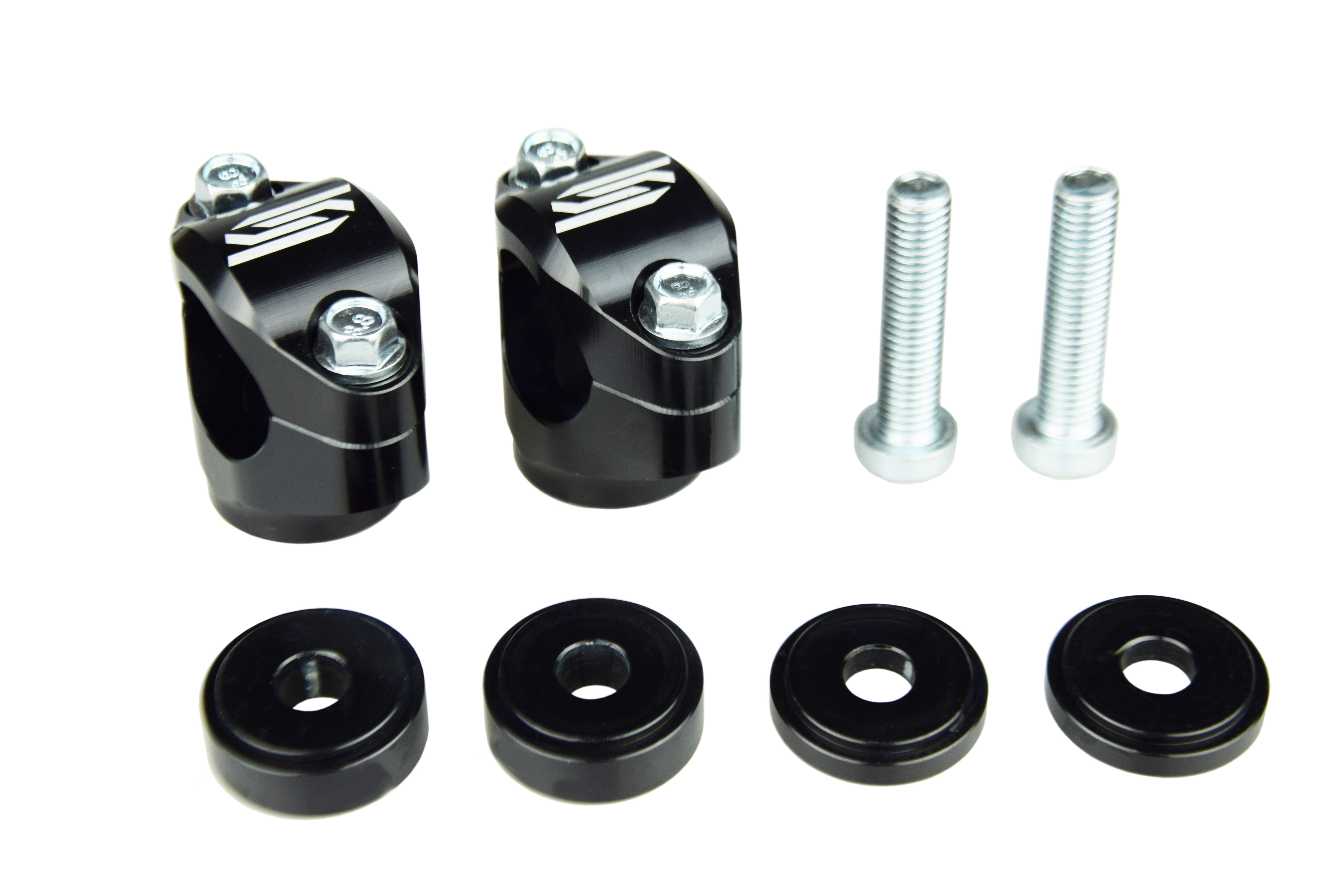 HANDLEBAR MOUNTS BLACK 16-26 HUSQVARNA KTM TC FC TX FX SX 125 150 250 300 350 450 690 701 28.6mm SCAR P66