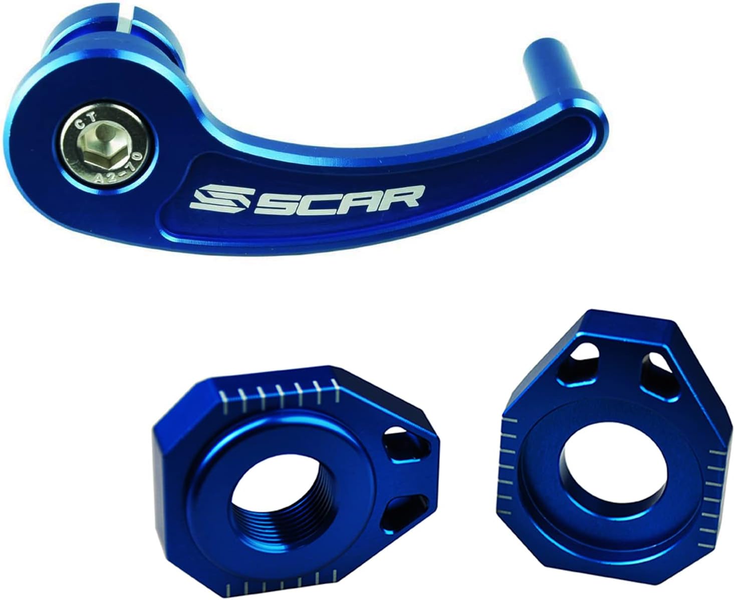REAR AXLE PULLER BLUE 12-23 SHERCO SE SEF R 125 250 300 450 SCAR RAP600