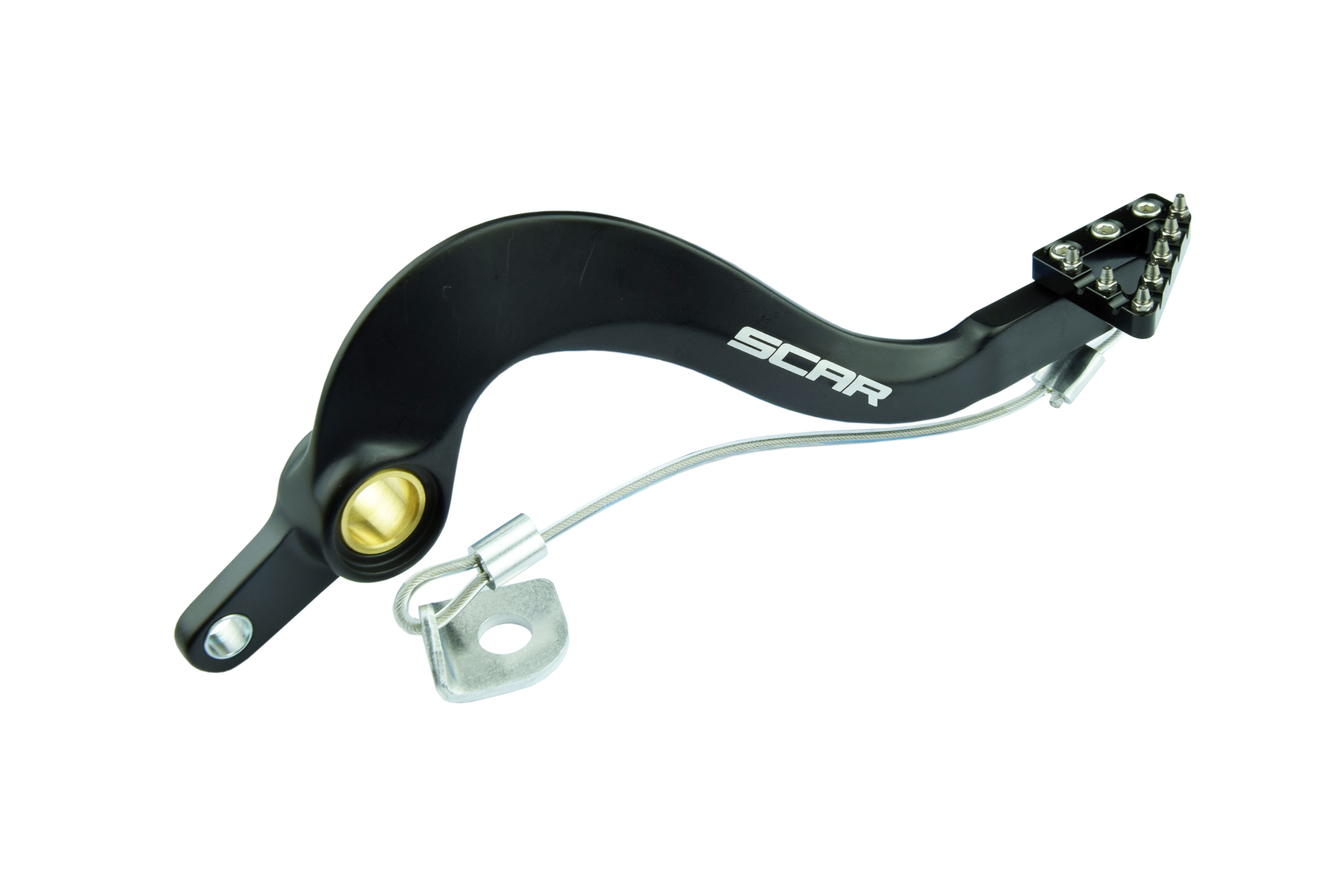 REAR BRAKE PEDAL BLACK 10-26 FANTIC YAMAHA XEF XXF WR YZ F FX 250 450 SCAR RBP103BK