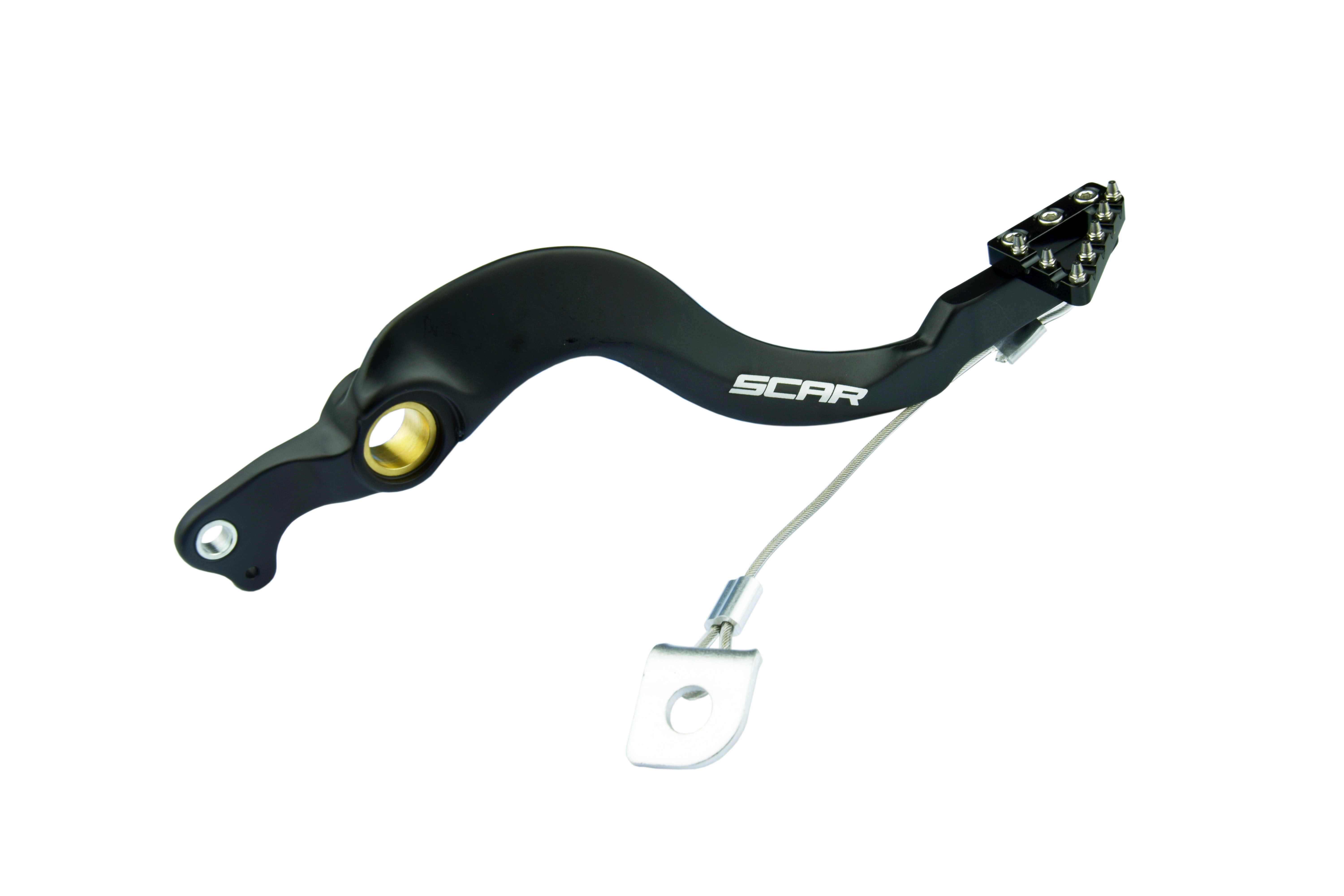 REAR BRAKE PEDAL BLACK 04-26 HONDA CRF 250 450 R RX RWE SCAR RBP203BK