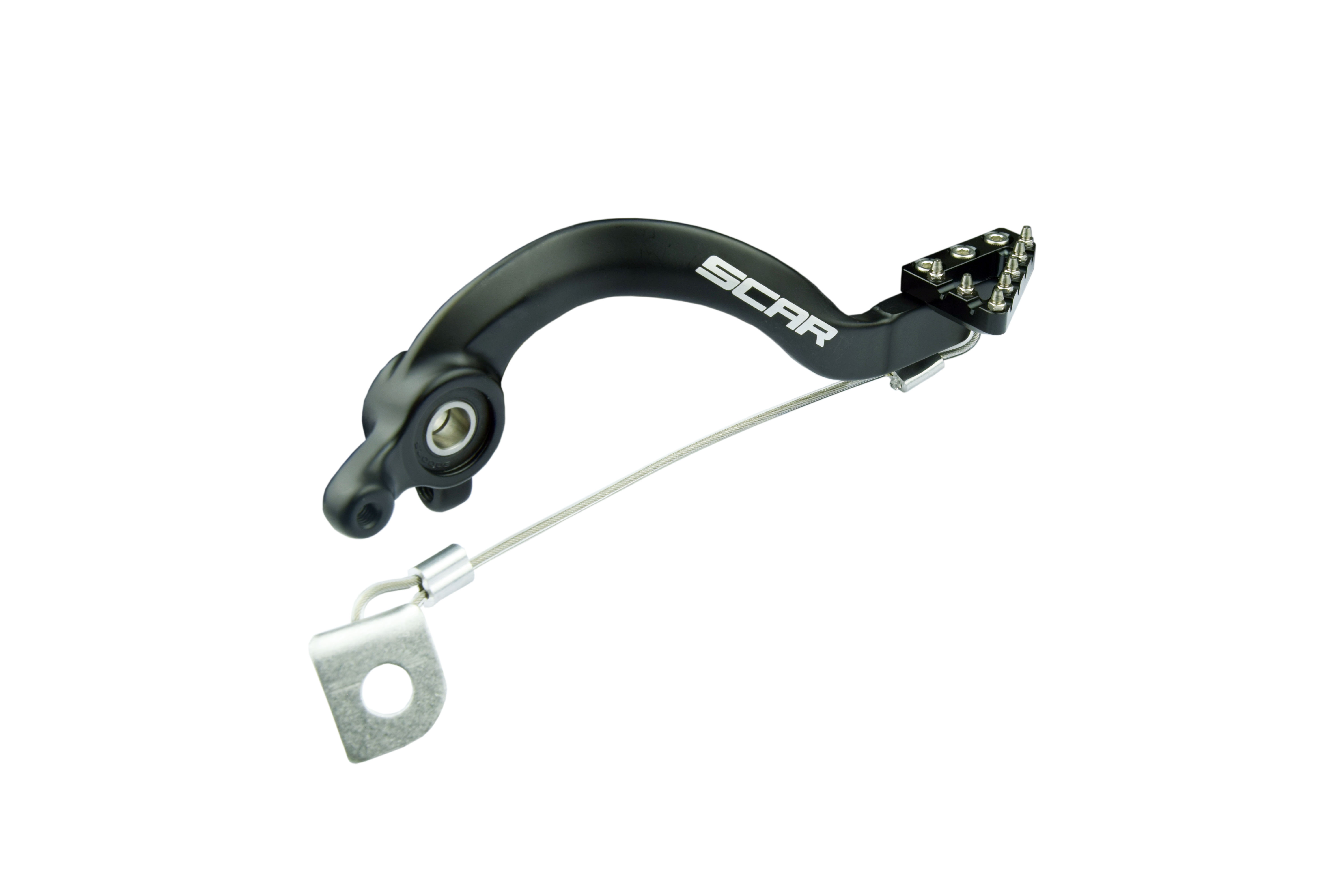 REAR BRAKE PEDAL BLACK 09-23 GAS GAS HUSQVARNA KTM MC TC SX 65 SCAR RBP501BK