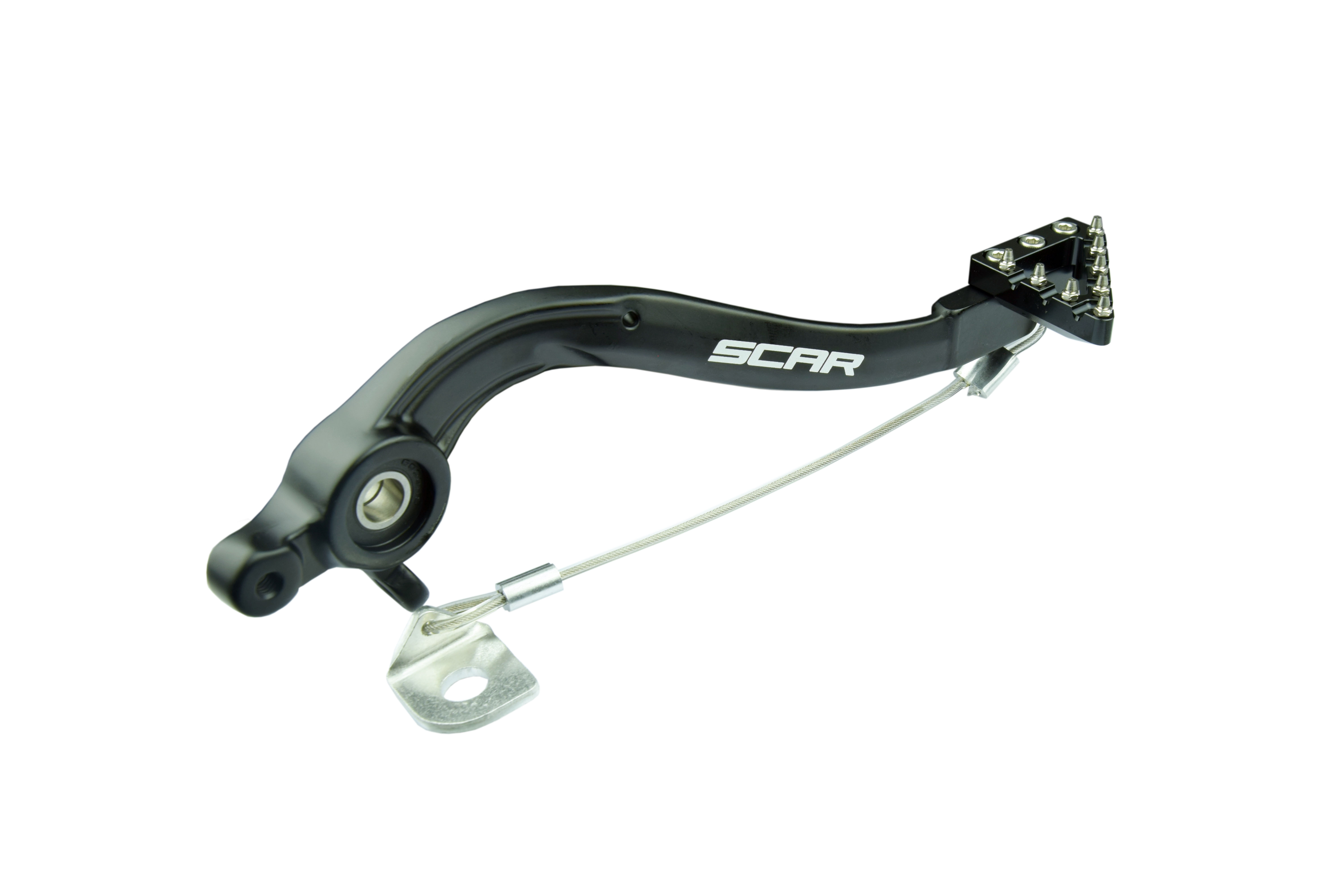 REAR BRAKE PEDAL BLACK 17-23 GASGAS HUSQVARNA KTM EC MC TE FE TC EXC SX 150-501 SCAR RBP504BK