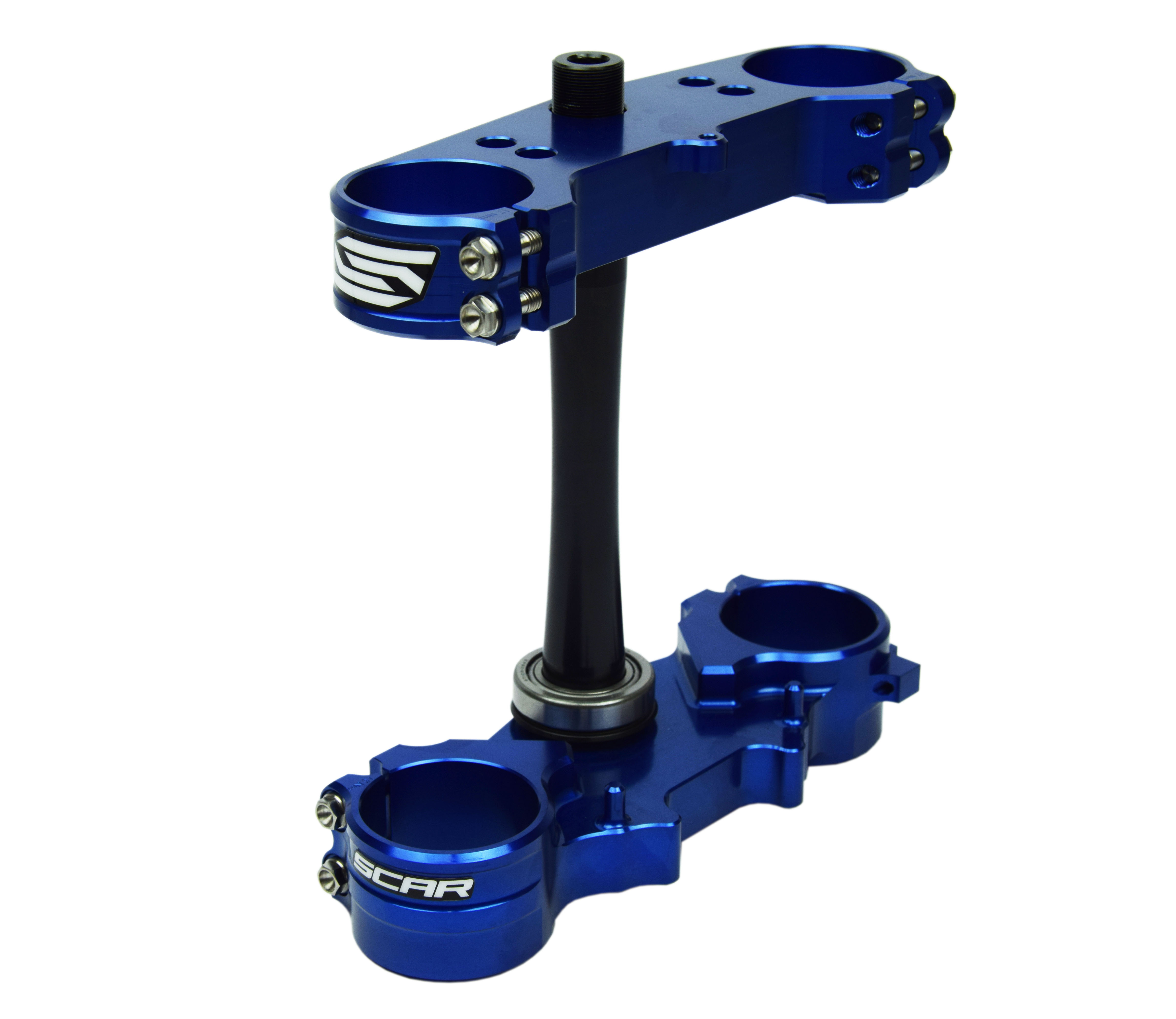 TRIPLE CLAMPS BLUE 21-26 FANTIC XX 250 OFFSET 25mm SCAR S1427