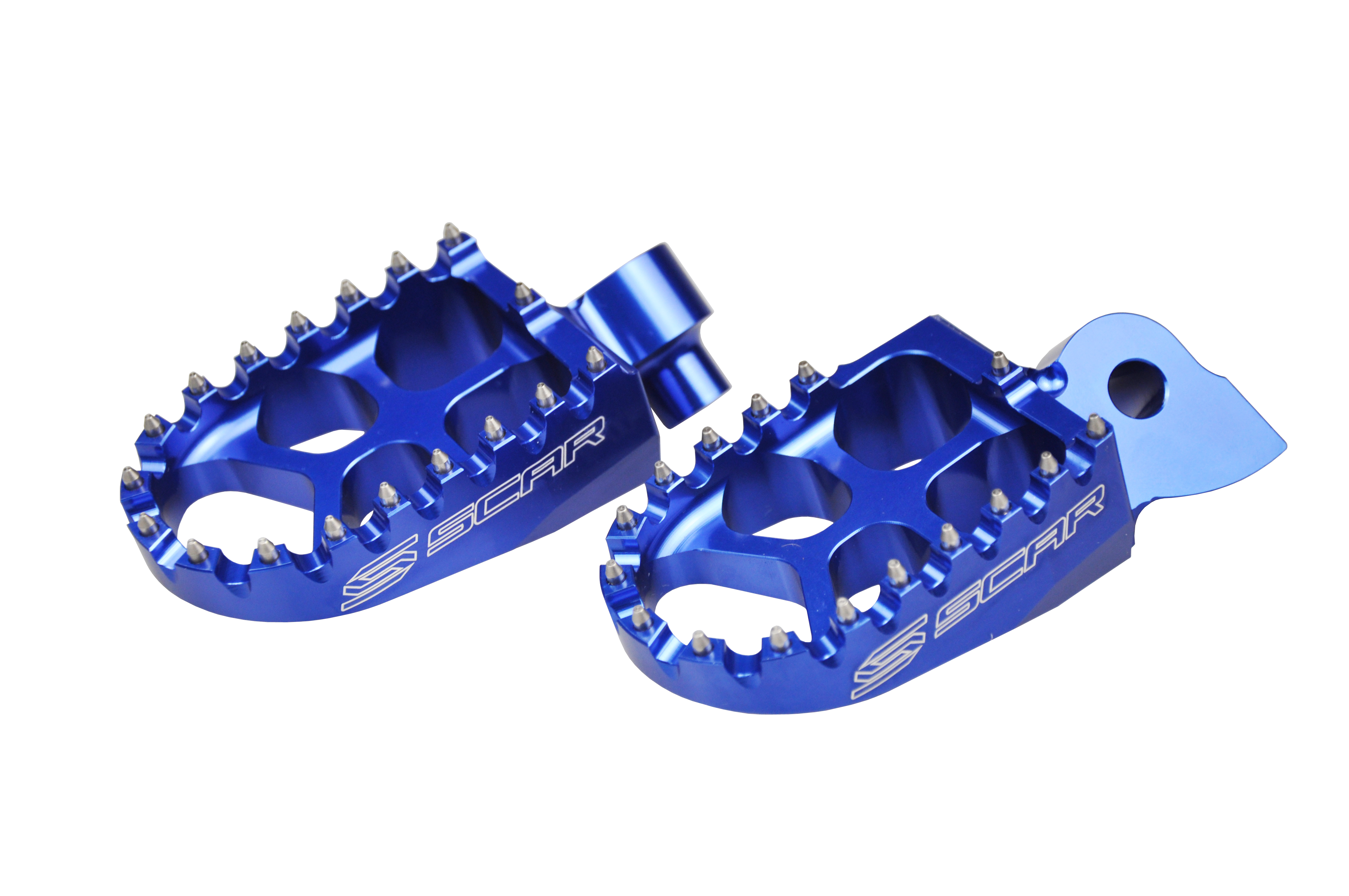 EVO FOOTPEGS BLUE 97-26 ALTA REDSHIFT EX MX SM FANTIC XE XX YAMAHA YZ WR TENERE 57mm SCAR S1511B