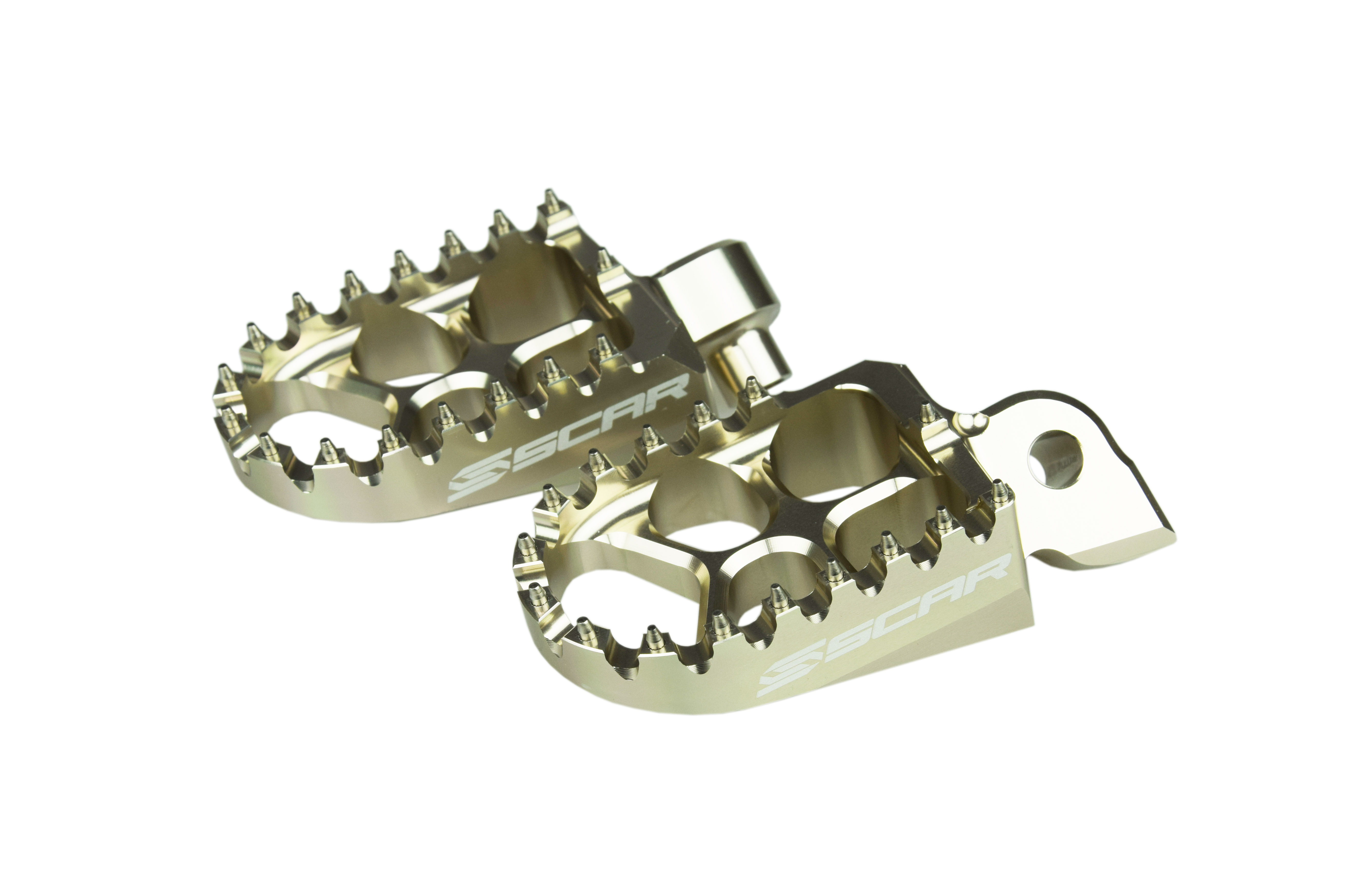 EVO FOOTPEGS TITANIUM COLOR 97-26 ALTA FANTIC YAMAHA REDSHIFT EX MX SM XE XX YZ WR TENERE 57mm SCAR S1511T