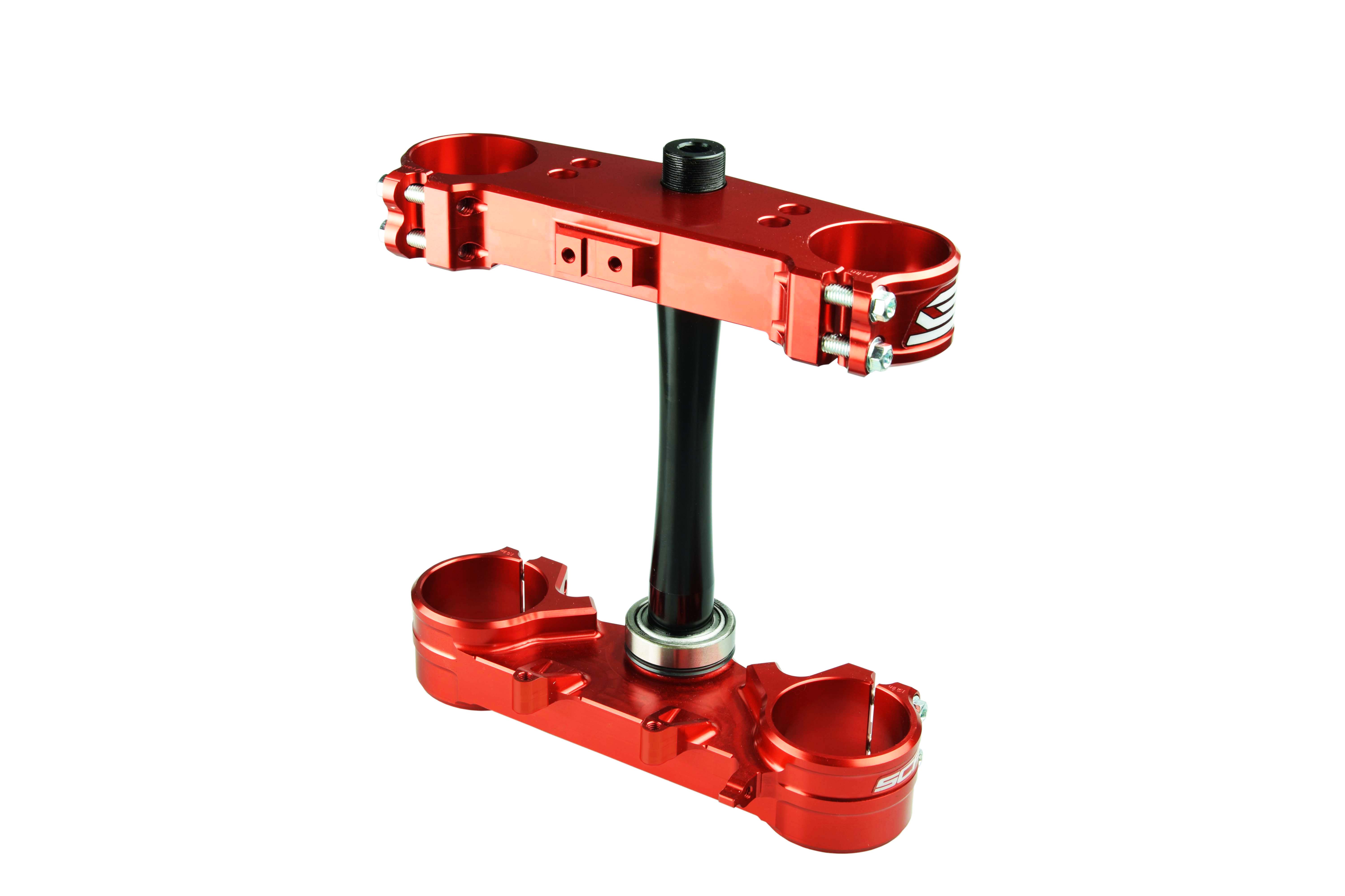 TRIPLE CLAMPS RED 22-25 CRF OFFSET 22mm SCAR S2421