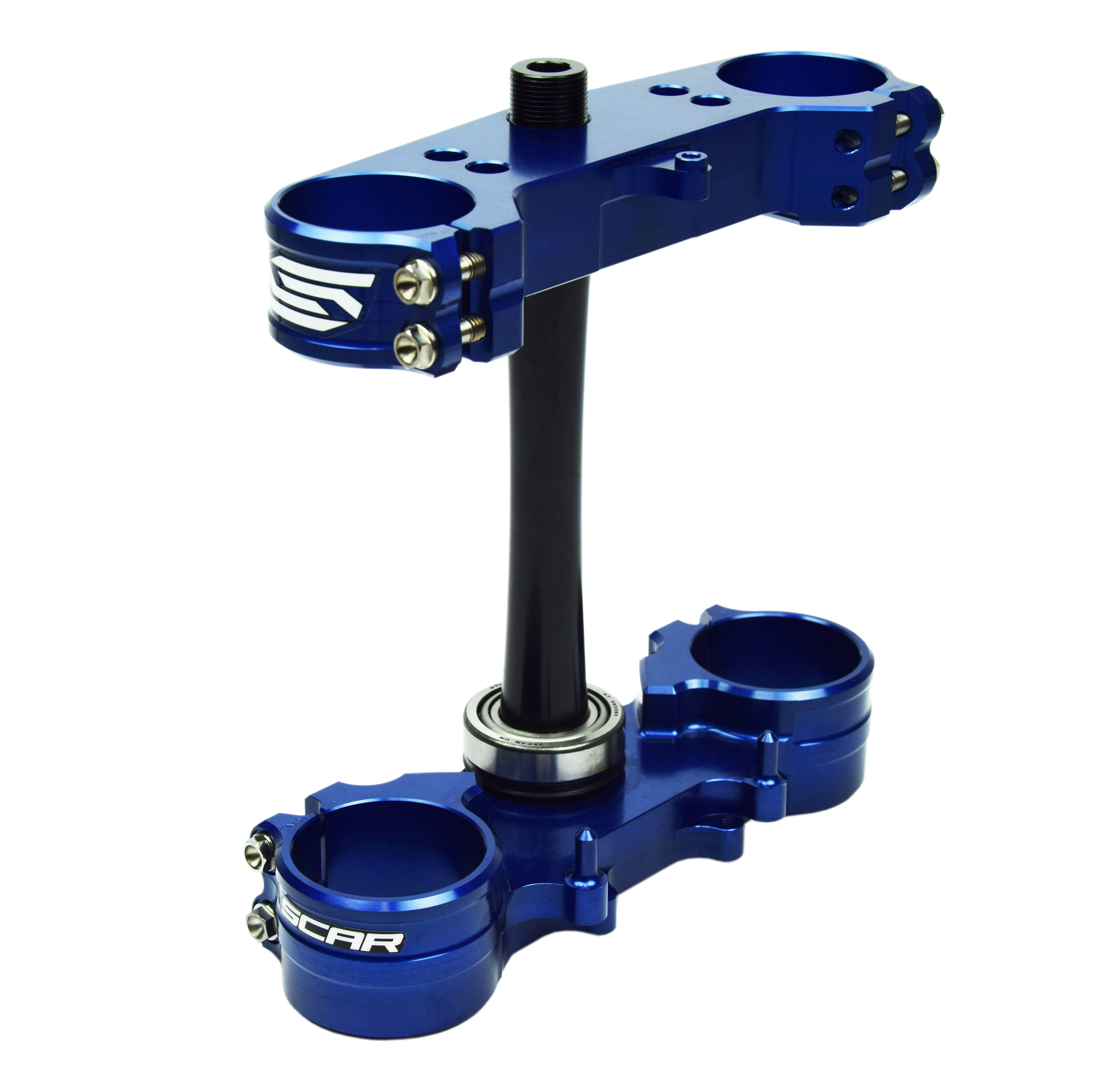 TRIPLE CLAMPS BLACK 06-23 KX 250 450 OFFSET 23mm SCAR S3418