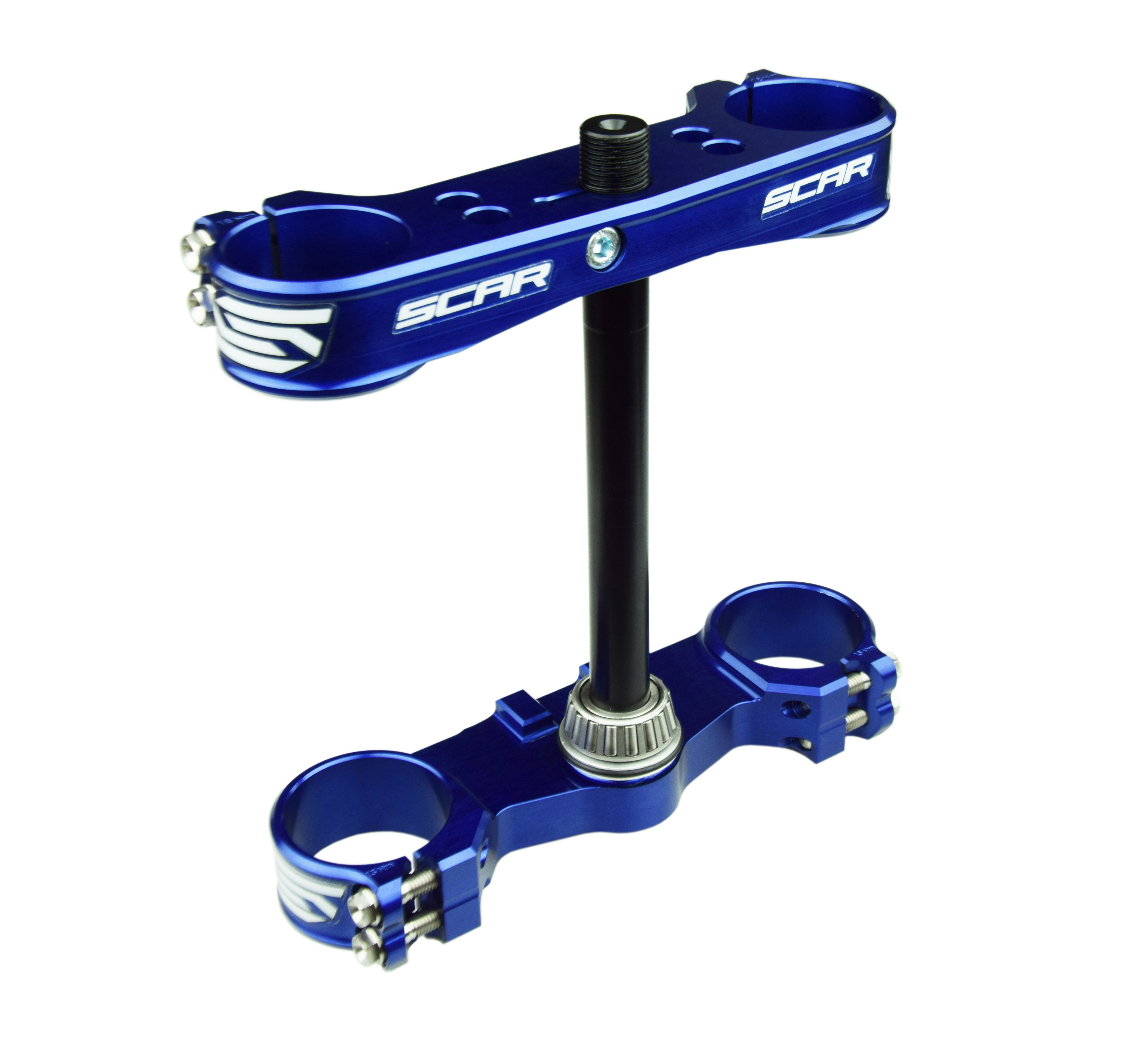 TRIPLE CLAMPS BLUE TC 85 16mm OFFSET SCAR S5416B