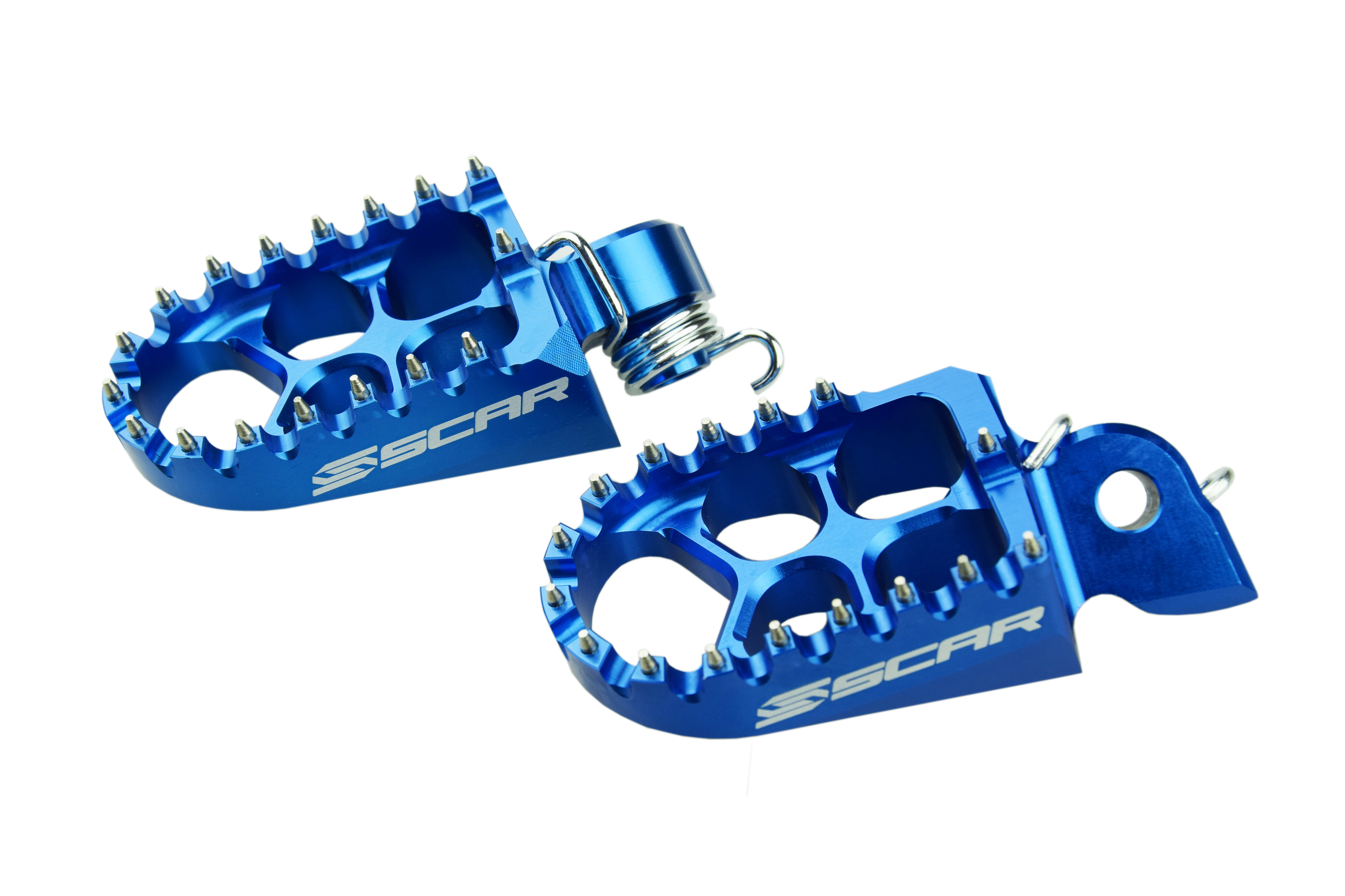 EVO FOOTPEGS BLUE 98-26 KTM SX EXC HUSABERG HUSQVARNA SHERCO BETA GAS GAS EXCEPT 85 105 57mm SCAR S5510B
