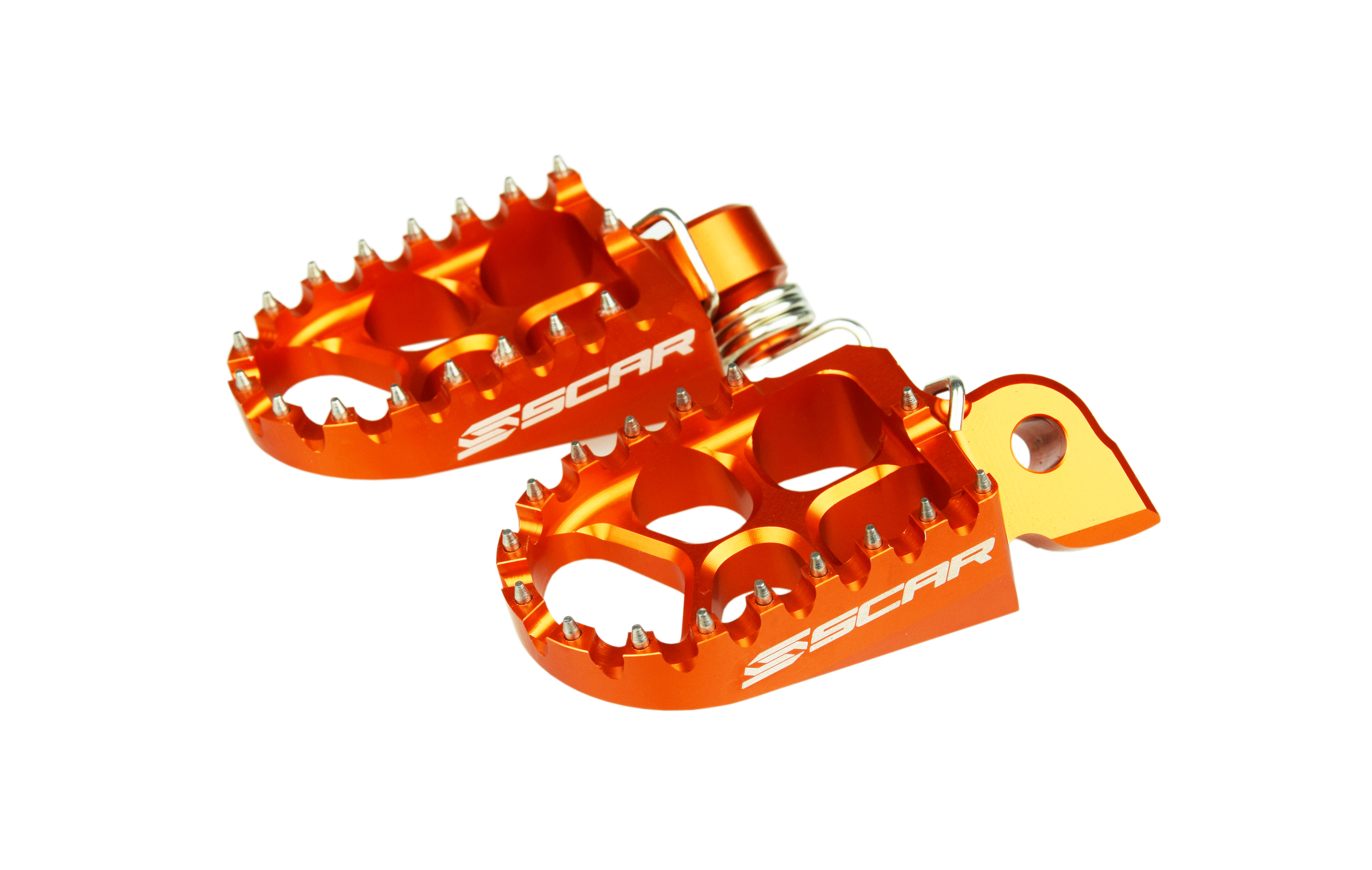 EVO FOOTPEGS ORANGE 98-26 BETA GASGAS HUSABERG HUSQVARNA KTM SHERCO RR MC FE SX EXC SE SCAR S5510OR