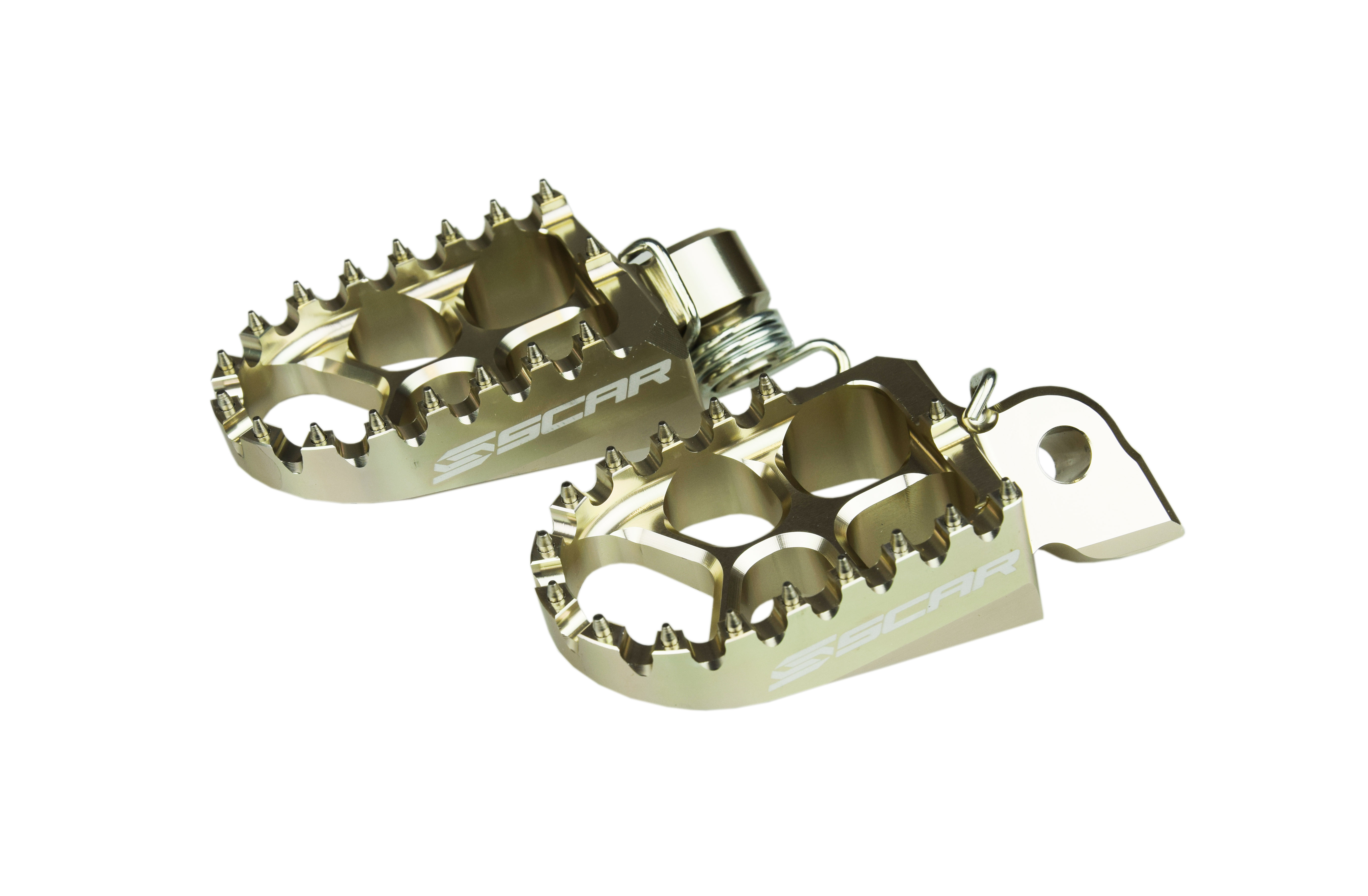EVO FOOTPEGS TITANIUM COLOR 98-26 KTM SX EXC HUSABERG HUSQVARNA SHERCO BETA GASGAS 57mm SCAR S5510T