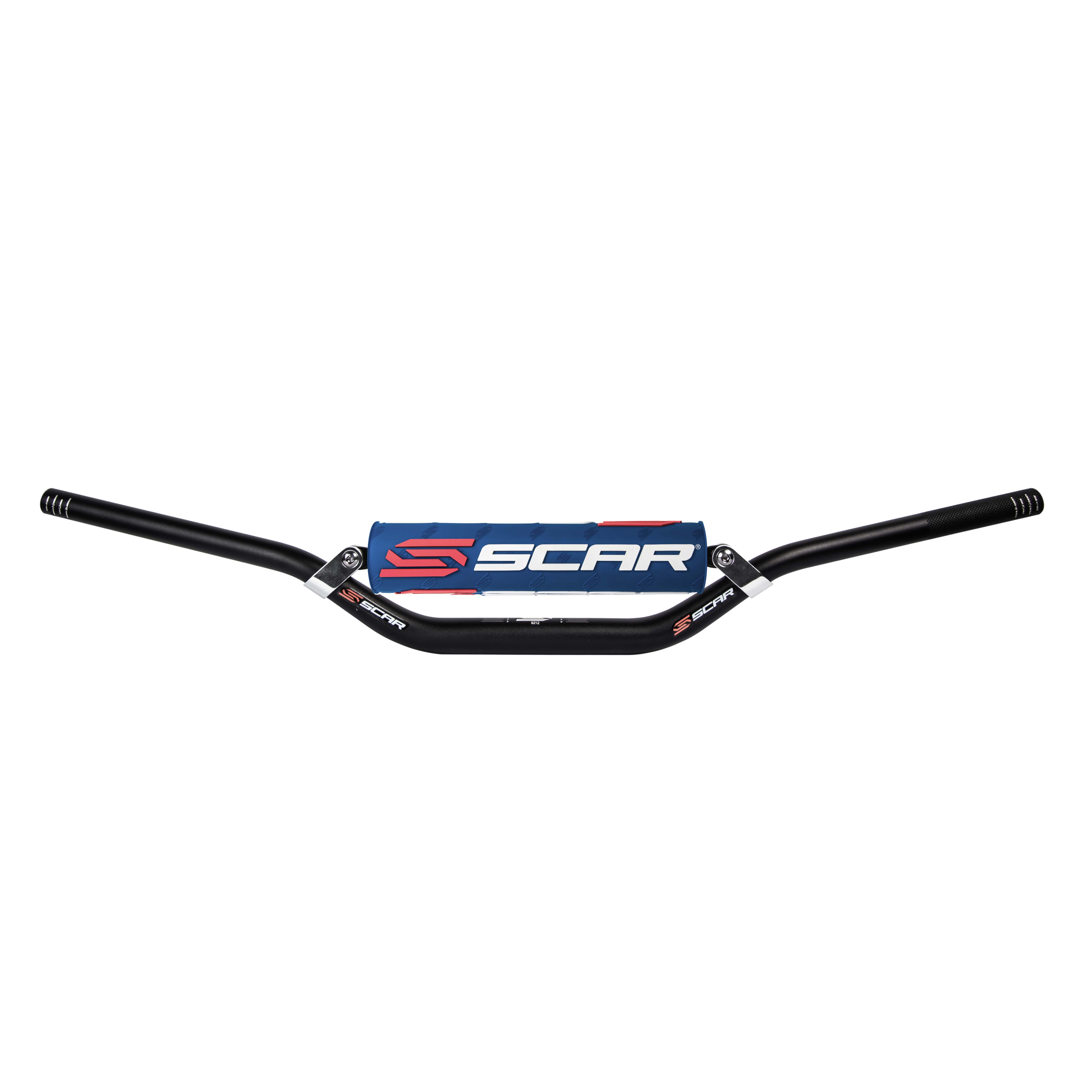HANDLEBAR S2 BLACK 22.2mm 7-8 LOW STYLE ALUMINIUM SCAR S9022BK image 1