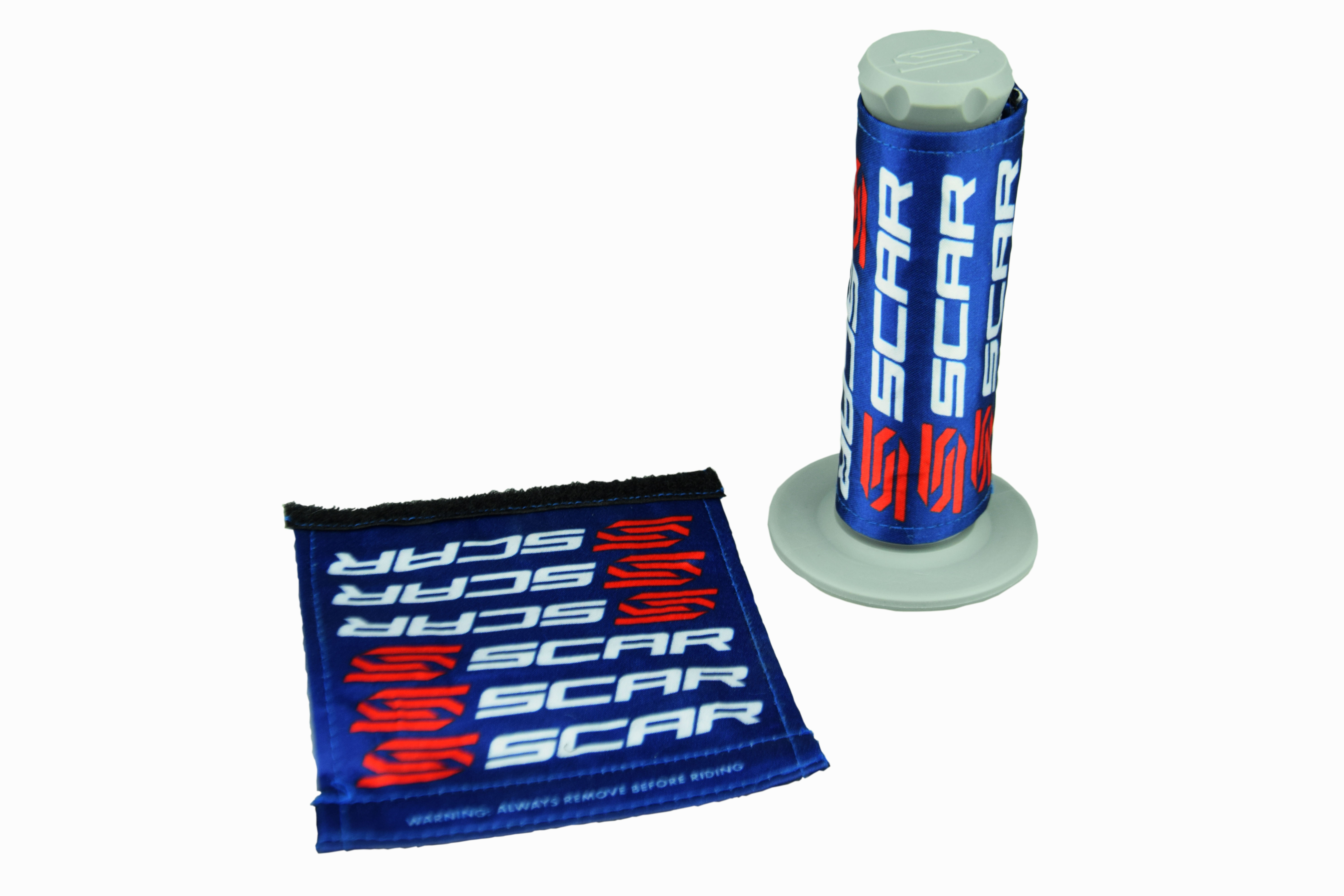 GRIP COVERS BLUE UNIVERSAL VELCRO FASTENED PAIR SCAR SCGC image 1