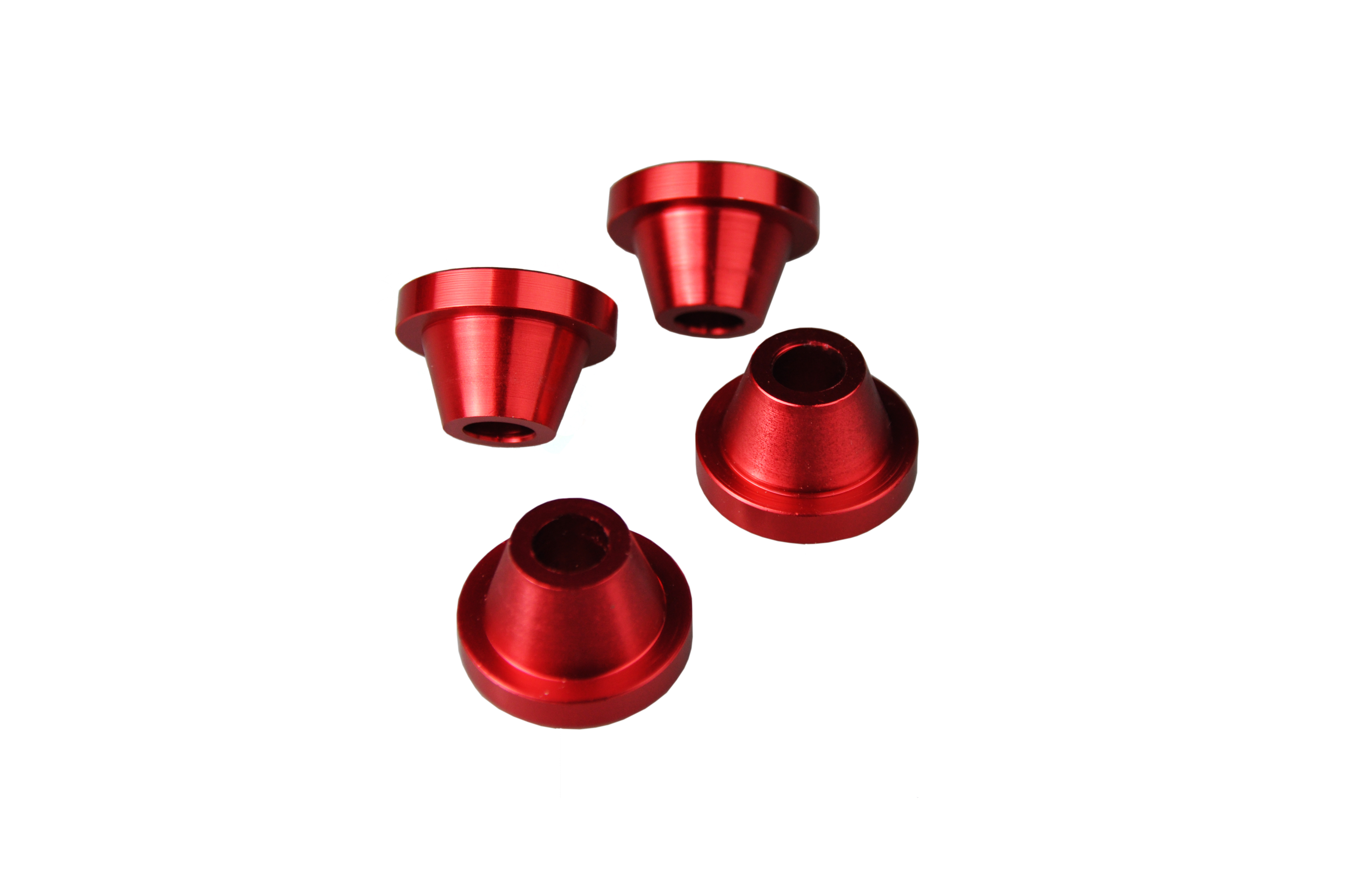 RUBBER KILLERS RED 02-26 SUZUKI RM RM-Z DR-Z SM RMX Z 125 250 400 450 4-PIECE SCAR SCRMZ image 1