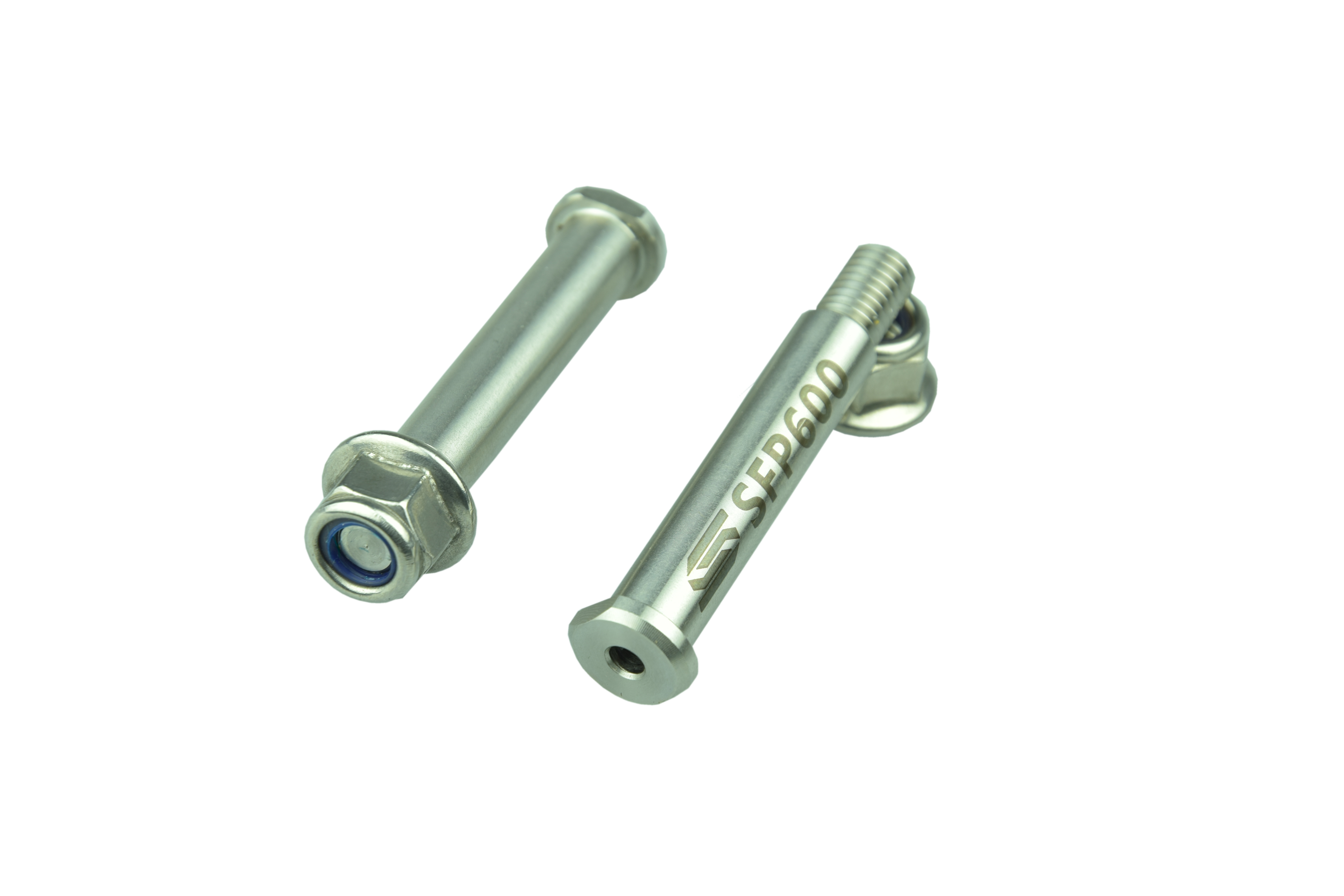 FOOTPEG PINS 08-26 SHERCO SE SEF R 125 250 300 450 STAINLESS STEEL SELF LOCKING NUTS SCAR SFP600 image 1