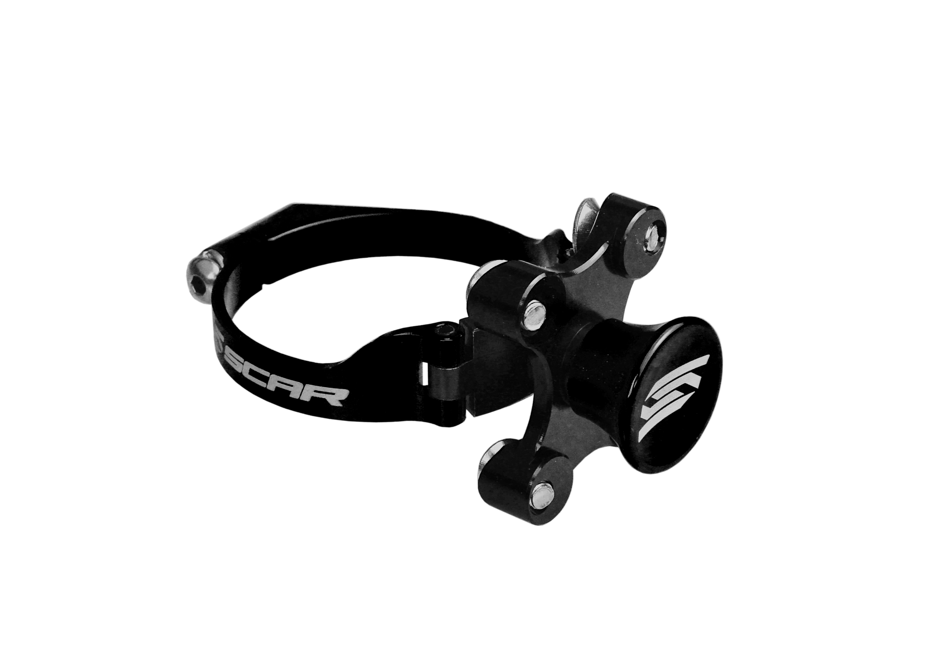 LAUNCH CONTROL BLACK 01-26 BETA FANTIC KAWASAKI SHERCO TM TRIUMPH YAMAHA 53.4mm SCAR SLC100BK image 1