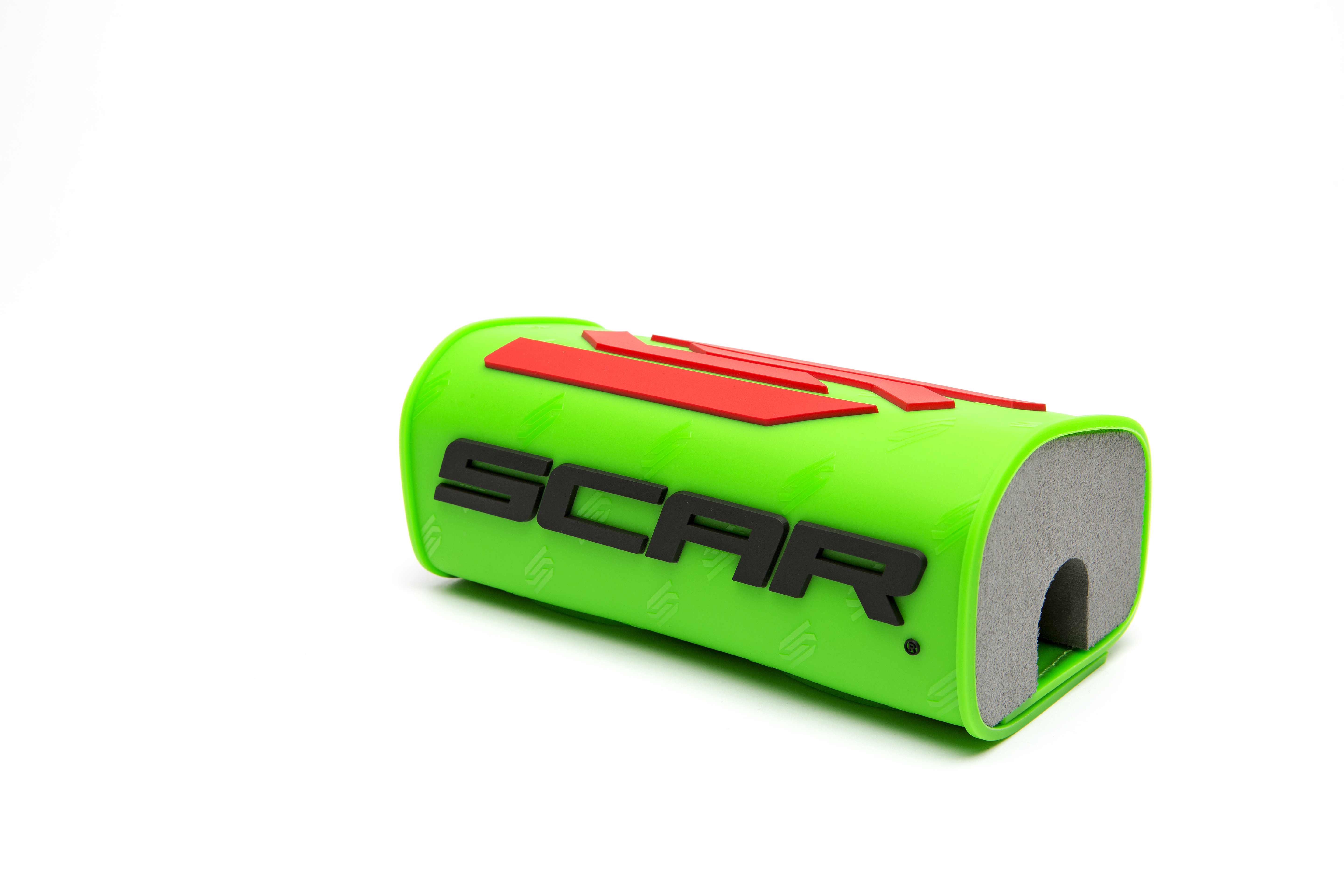 HANDLEBAR PAD GREEN FLUO OVERSIZE WITHOUT CROSSBAR SCAR SMSOG thumbnail 2