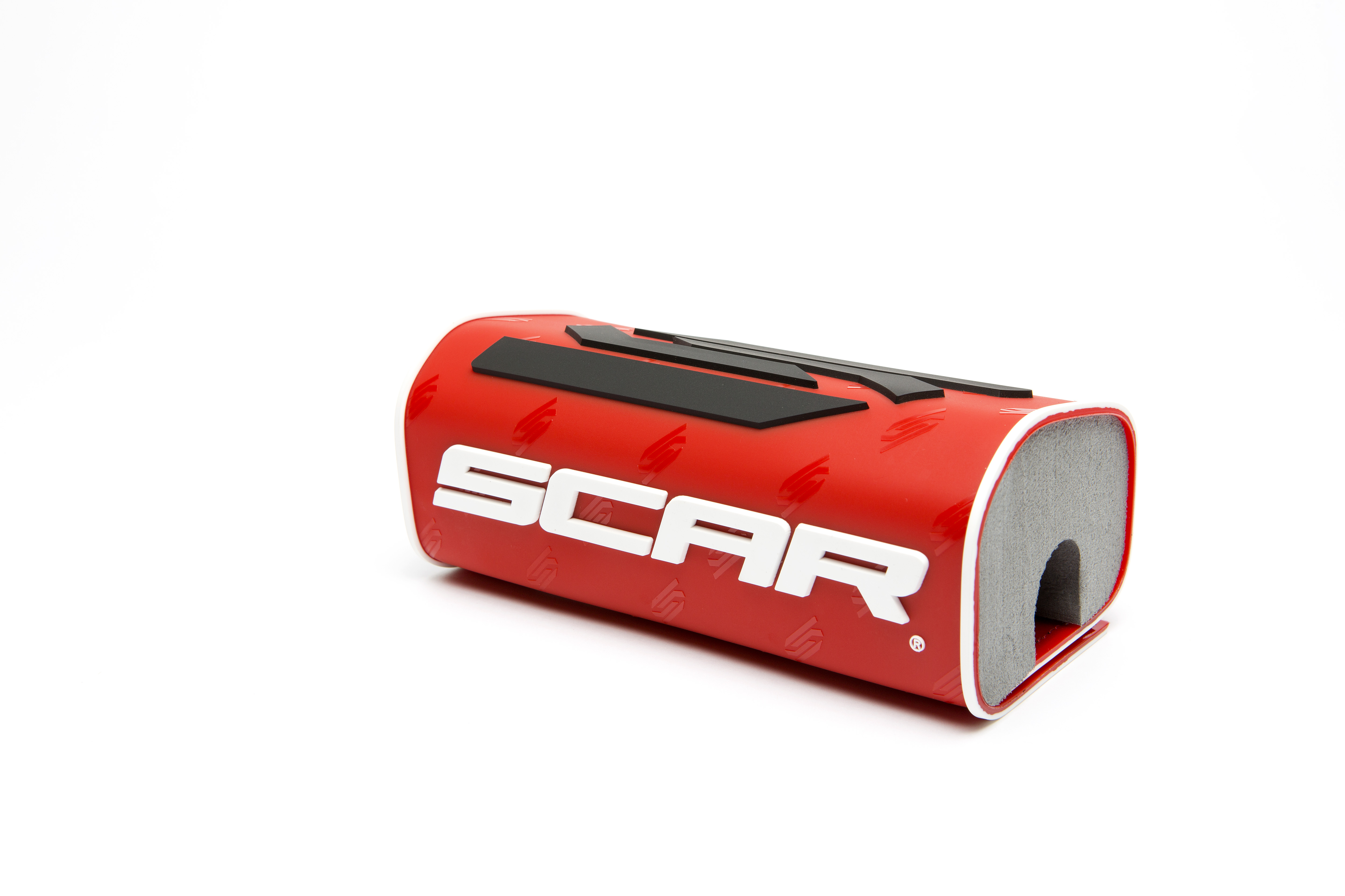 OVERSIZE HANDLEBAR PAD RED WITHOUT CROSSBAR 1 1-8 SCAR SMSORD image 1