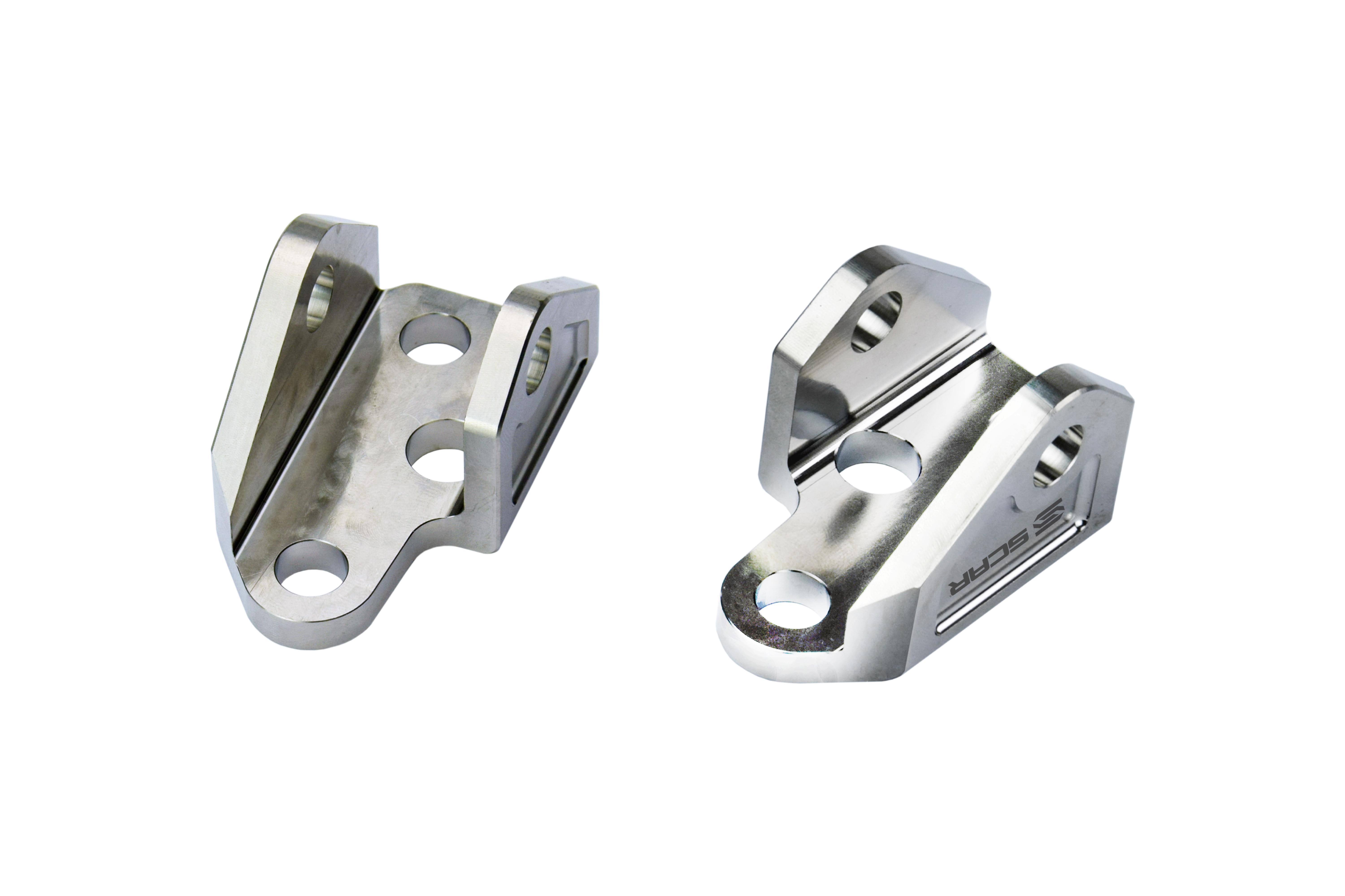TITANIUM FOOTPEG MOUNTS BRACKETS 23-26 FANTIC YAMAHA XXF YZ 250 450 F GR5-TI SCAR STFMB153 image 1