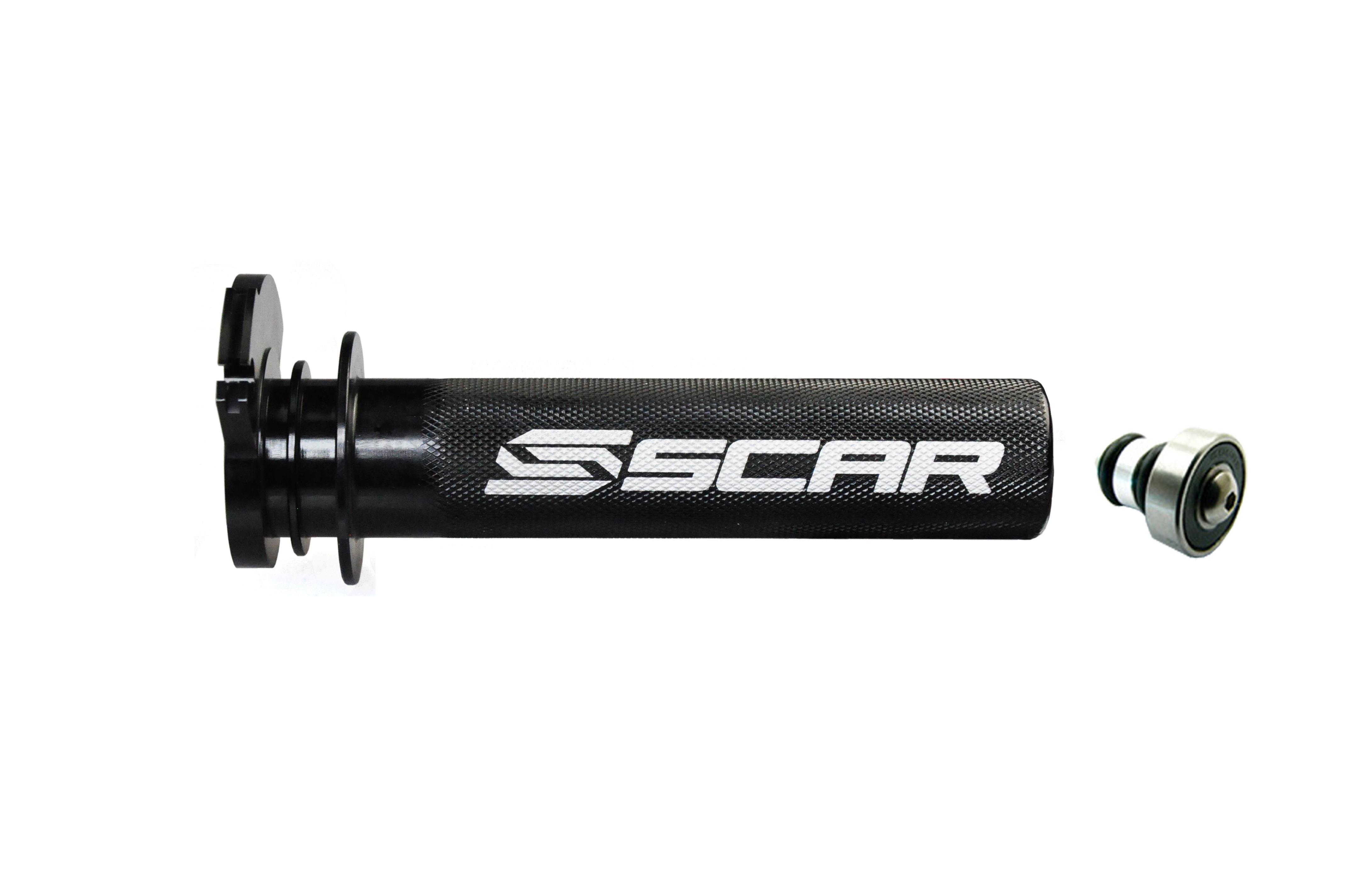 ALUMINIUM THROTTLE TUBE WITH BEARING BLACK 97-26 FANTIC YAMAHA XE XX YZ 125 250 X SCAR TT101