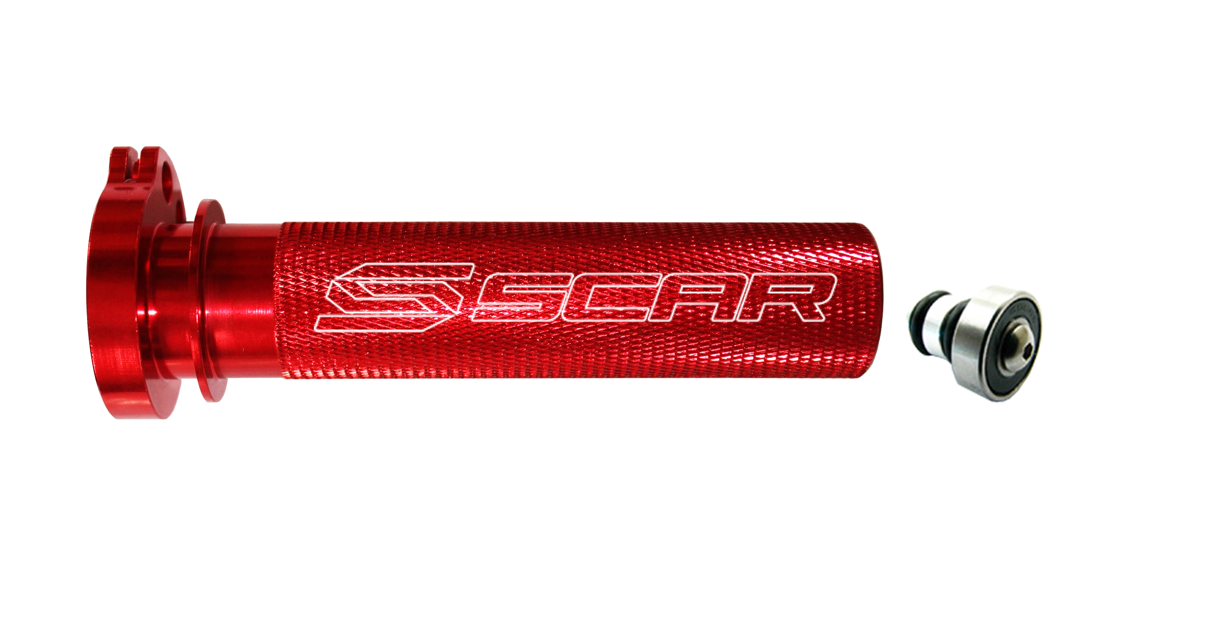 ALUMINIUM THROTTLE TUBE WITH BEARING RED 02-26 HONDA CRF R RX X L RL 250 450 SCAR TT200