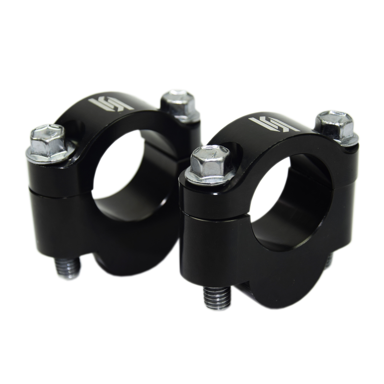 HANDLEBAR RISER KIT BLACK UNIVERSAL 22.2mm 20mm RISE SCAR UBR1