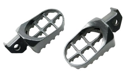 FOOT PEGS STEEL GREY 2003-2006 SUZUKI RM85 DR-Z125 image 1