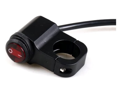 HANDLEBAR SWITCH 22mm LIGHTS ON OFF WATERPROOF thumbnail 5