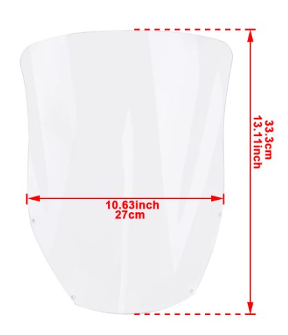 WINDSCREEN 2021-2023 HONDA CRF300L WINDSHIELD DEFLECTOR PROTECTOR thumbnail 3
