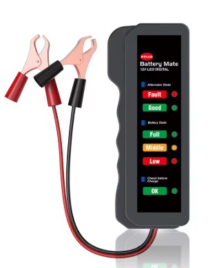12V DIGITAL ALTERNATOR BATTERY TESTER 6 LED LIGHTS DISPLAY DIAGNOSTIC TOOL image 1