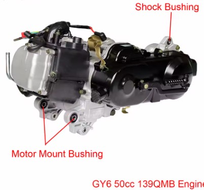 ENGINE BUSH SIZE 10x28x20 GY6 50 60 80 100 125 150 RSZ SCOOTER thumbnail 3