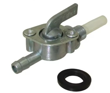 FUEL TAP PETCOCK VALVE M10 STRAIGHT OUTLET image 1