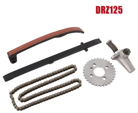 CAM CHAIN & GUIDES & ADJUSTER & SPROCKET 5pcs KIT 1994-2018 SUZUKI DR-Z125 12760-44A00 thumbnail 2