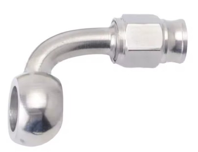 BANJO EXTENDED NECK 90° STAINLESS STEEL SUIT 600-03 HOSE FITTING BUILDALINE image 1