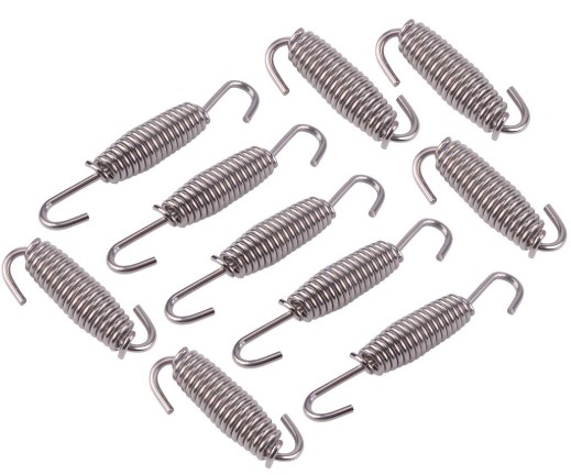 68mm EXHAUST SPRING SWIVEL STAINLLES STEEL PACK10 image 1