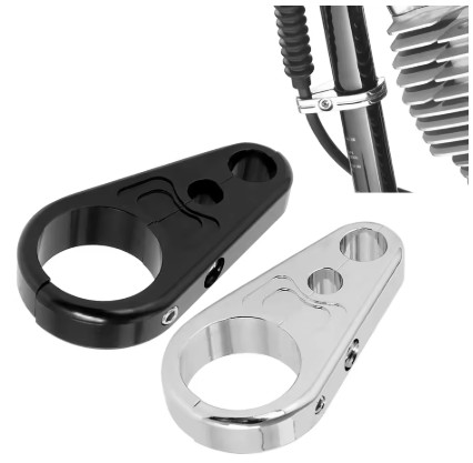 CABLE HOSE CLAMP BLACK EACH HARLEY DAVIDSON thumbnail 3