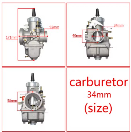 CARBURETOR MIKUNI VM34mm UNIVERSAL ASSEMBLY ROUND SLIDE thumbnail 7