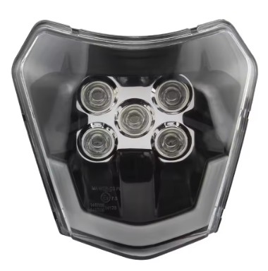 LED E MARKED HEADLIGHT PLATE KTM EXC 300 XC XCF XCW 150 250 350 450 79614901000 image 1