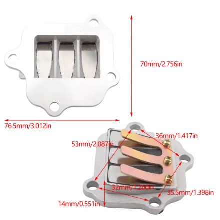REEDS VALVE BLOCK YAMAHA PW80 1HA-13610-01-00 thumbnail 7