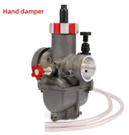 CARBURETOR ASSEMBLY HAND CHOKE PE30 30mm BORE HONDA CR80 CR85 KAWASAKI KX80 KX85 KX100 image 1