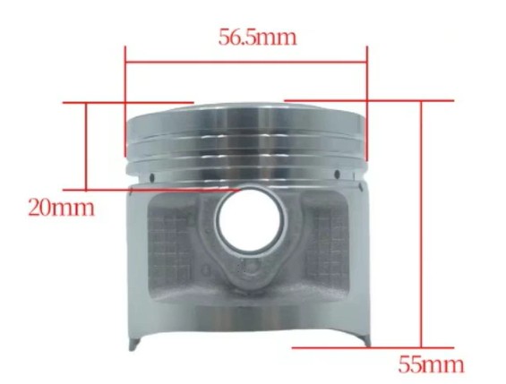 PISTON KIT 56.50mm STD XL TL CG CB CT SL TL CL 125 13011-383-621 13101-383-010 13011-383-621 thumbnail 2