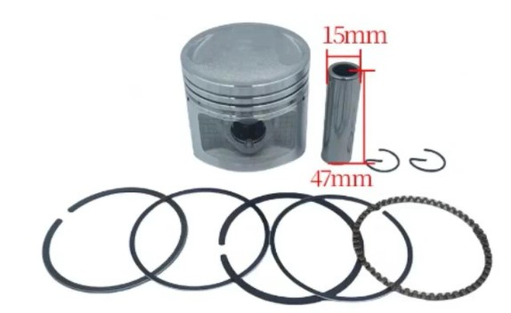 PISTON KIT 56.50mm STD XL TL CG CB CT SL TL CL 125 13011-383-621 13101-383-010 13011-383-621 thumbnail 3