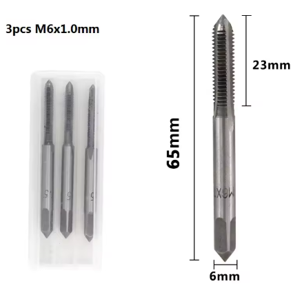 TAP SET-3 M6 THREAD 6 x 1.0mm image 1