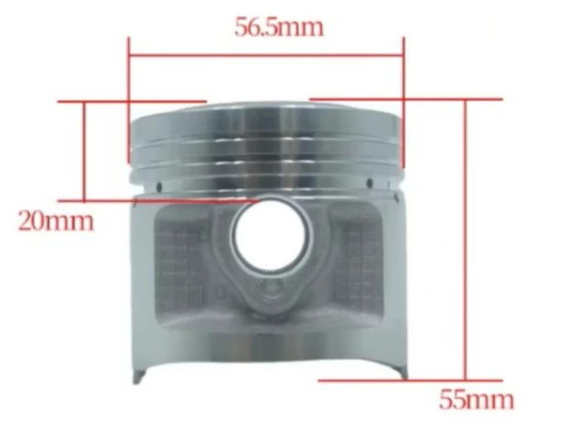PISTON KIT 57.25mm +0.75mm HONDA CG125 XL125 TL125 thumbnail 2
